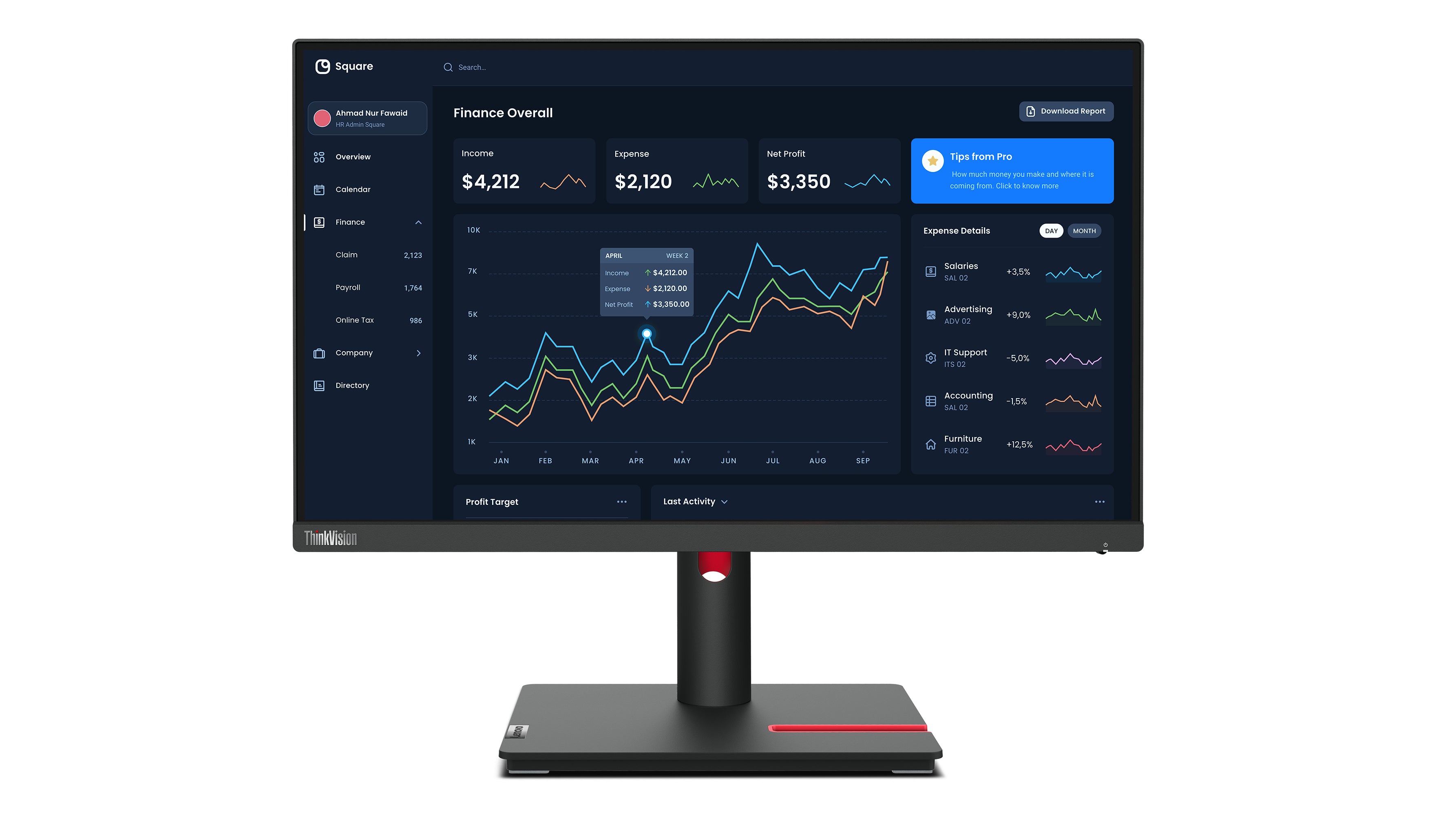 www.electricalstuff.se ElectricalStuff.se Lenovo ThinkVision T22i-30 LED display 54,6 cm (21.5") 1920 x 1080 pixlar Full H