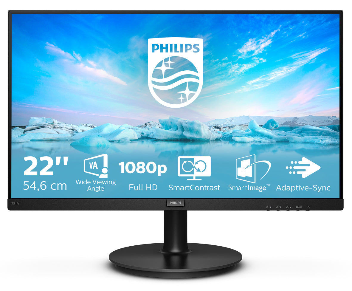 ll HD LED Svart Philips 221V8/00 8712581760175 Platta Pc-Skärmar V Line 221V8/00 www.electricalstuff.se ElectricalStuff.se
