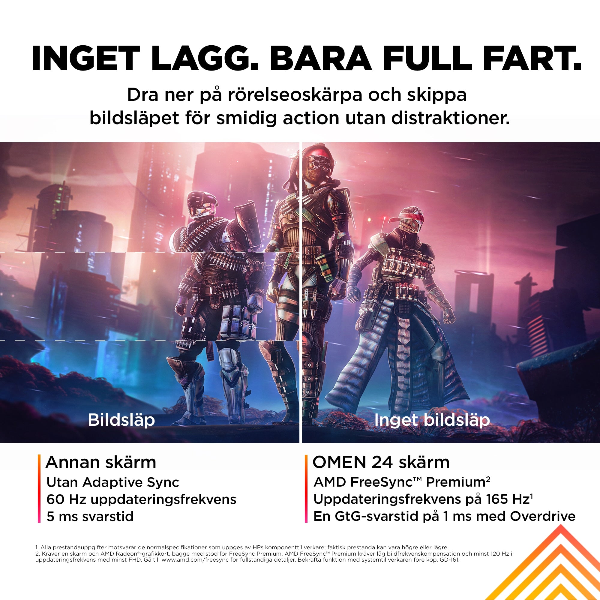 se HP OMEN 23,8 tum FHD 165 Hz Gaming-skärm – OMEN 24 HP 780D9E9 0197029614483|197029614483|0197029614452|197029614452 Pla