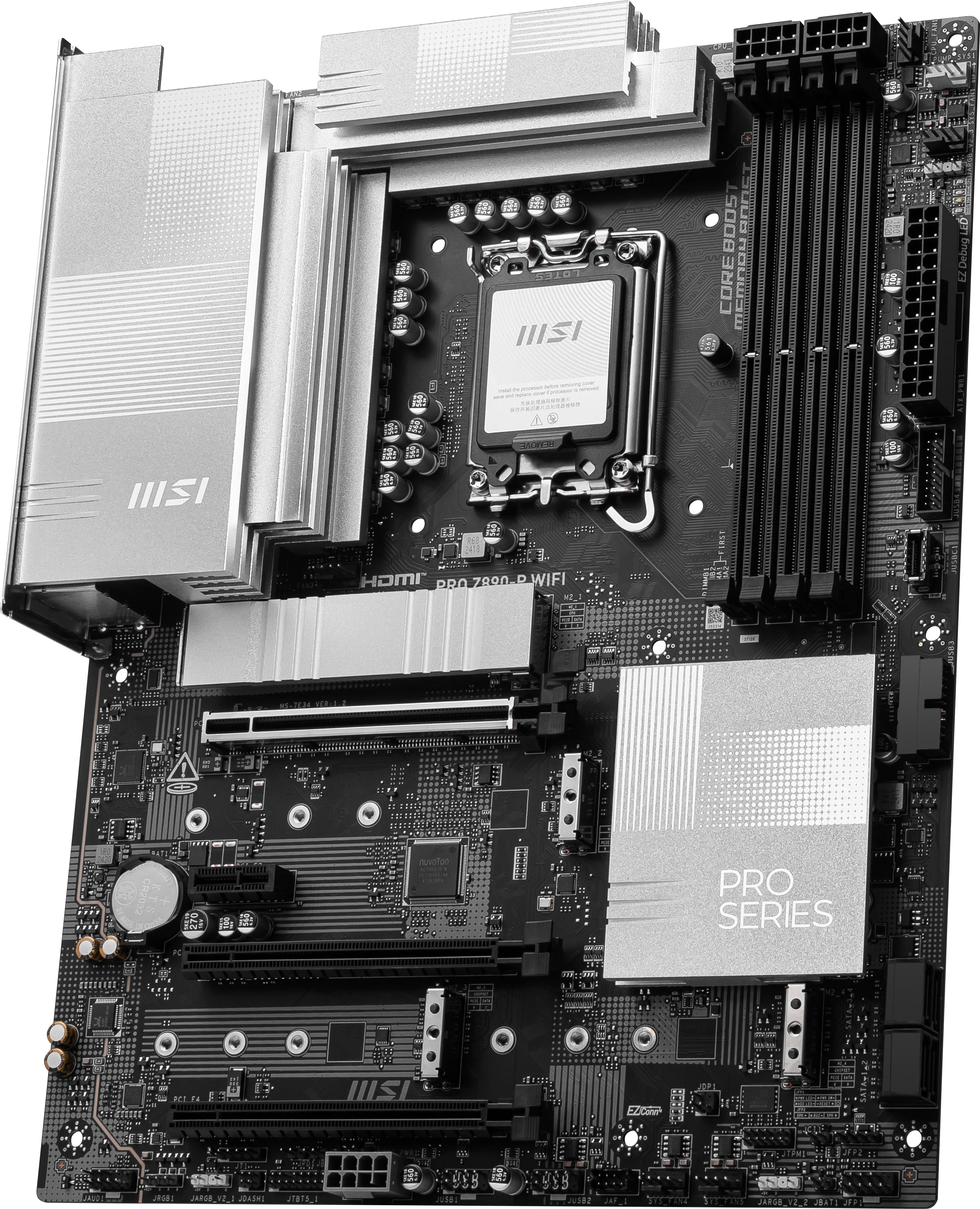 rt PRO Z890-P WIFI www.electricalstuff.se ElectricalStuff.se MSI PRO Z890-P WIFI moderkort Intel Z890 LGA 1851 (Socket V
