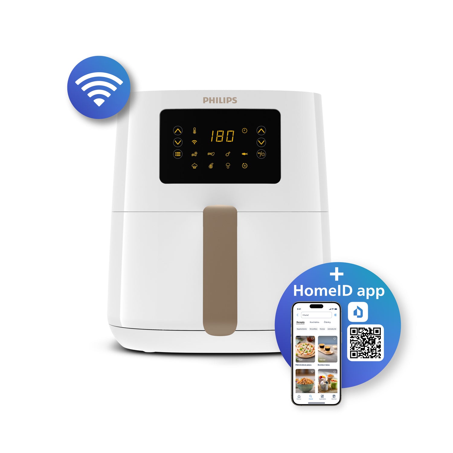 www.electricalstuff.se ElectricalStuff.se Philips 5000 series HD9255/30 fritös Single 4,1 l Fristående 1400 W Varmluftsfri