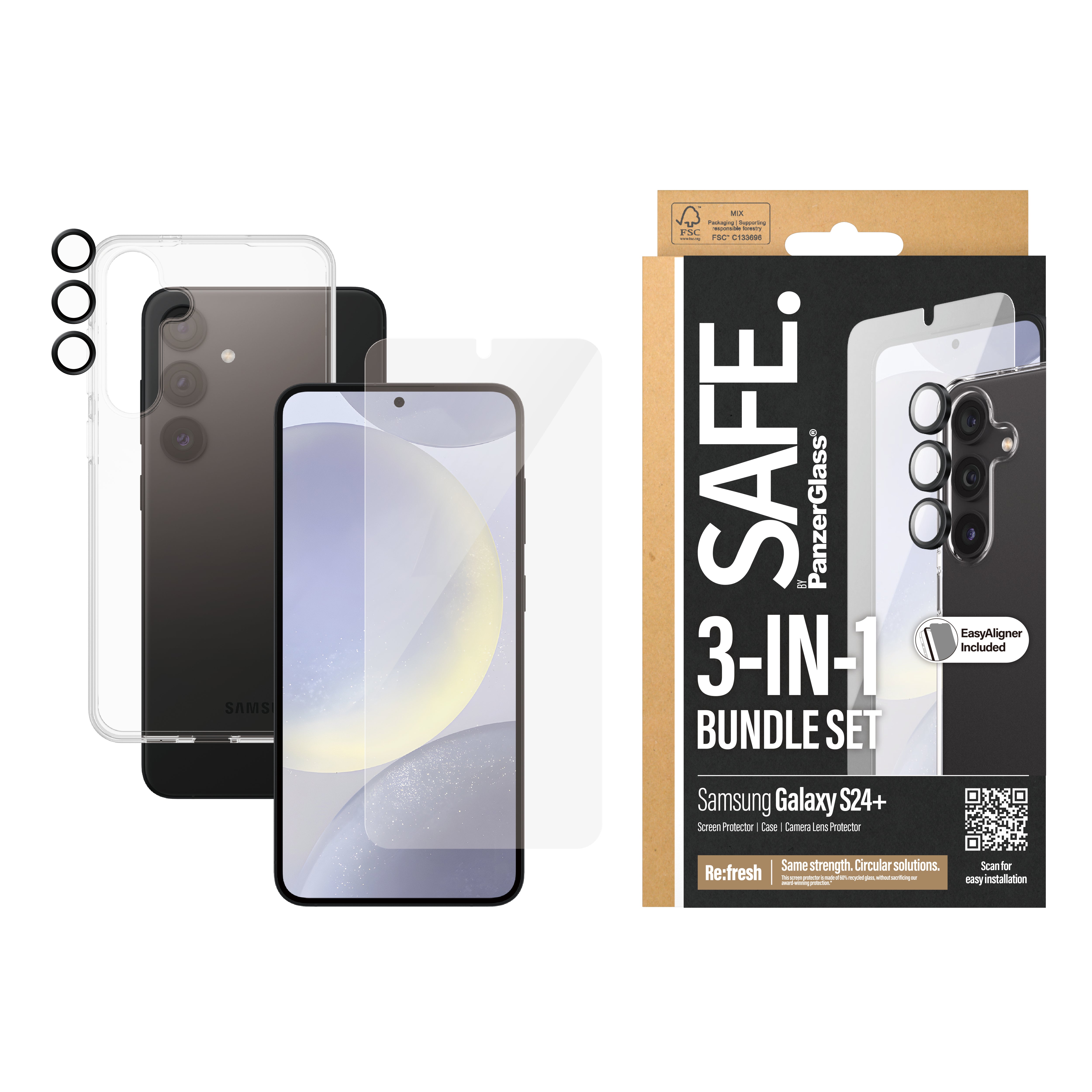 skärmskydd Samsung 1 styck PanzerGlass BSAFE95673 5711724256738 Skärm- och Baksidesskydd till Mobiltelefoner BSAFE95673 w