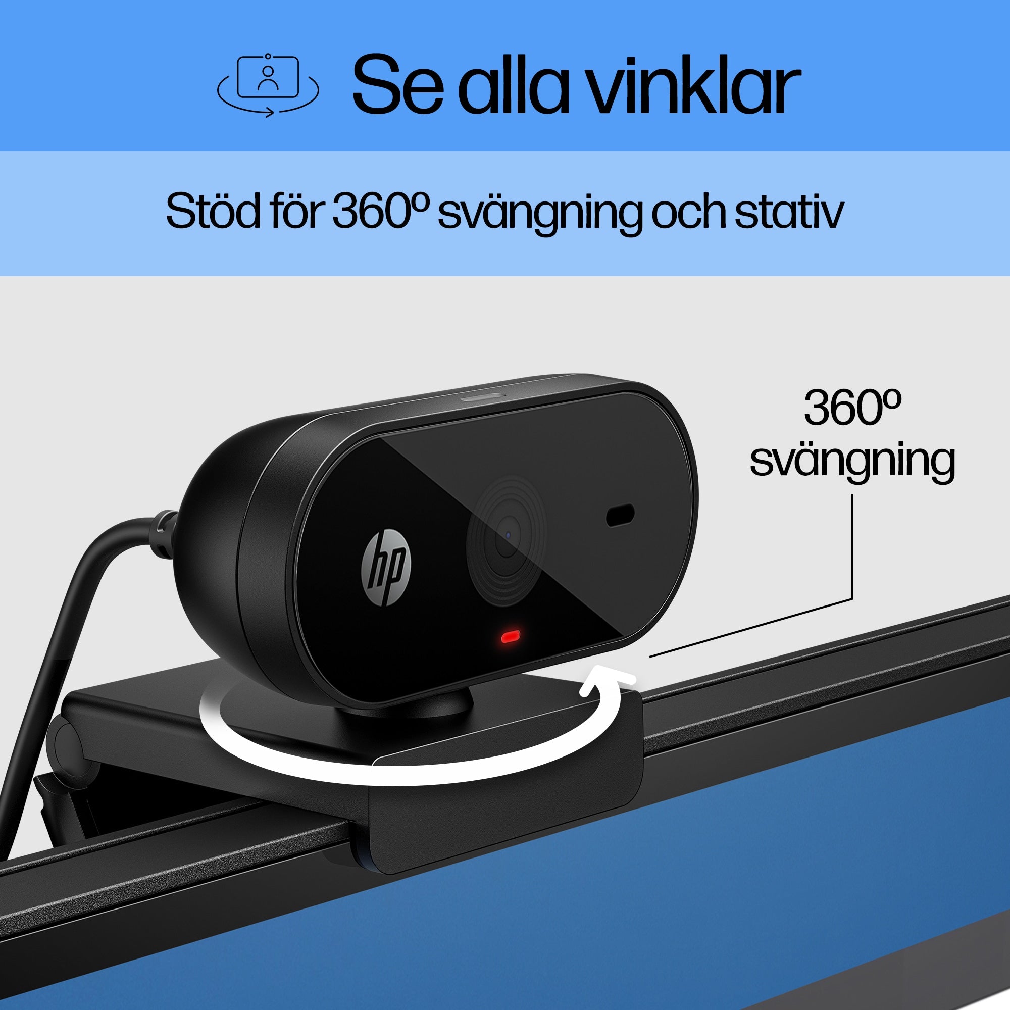 20 FHD-webbkamera www.electricalstuff.se ElectricalStuff.se HP 320 FHD-webbkamera HP 53X26AA#ABB 0196188941430|19618894143