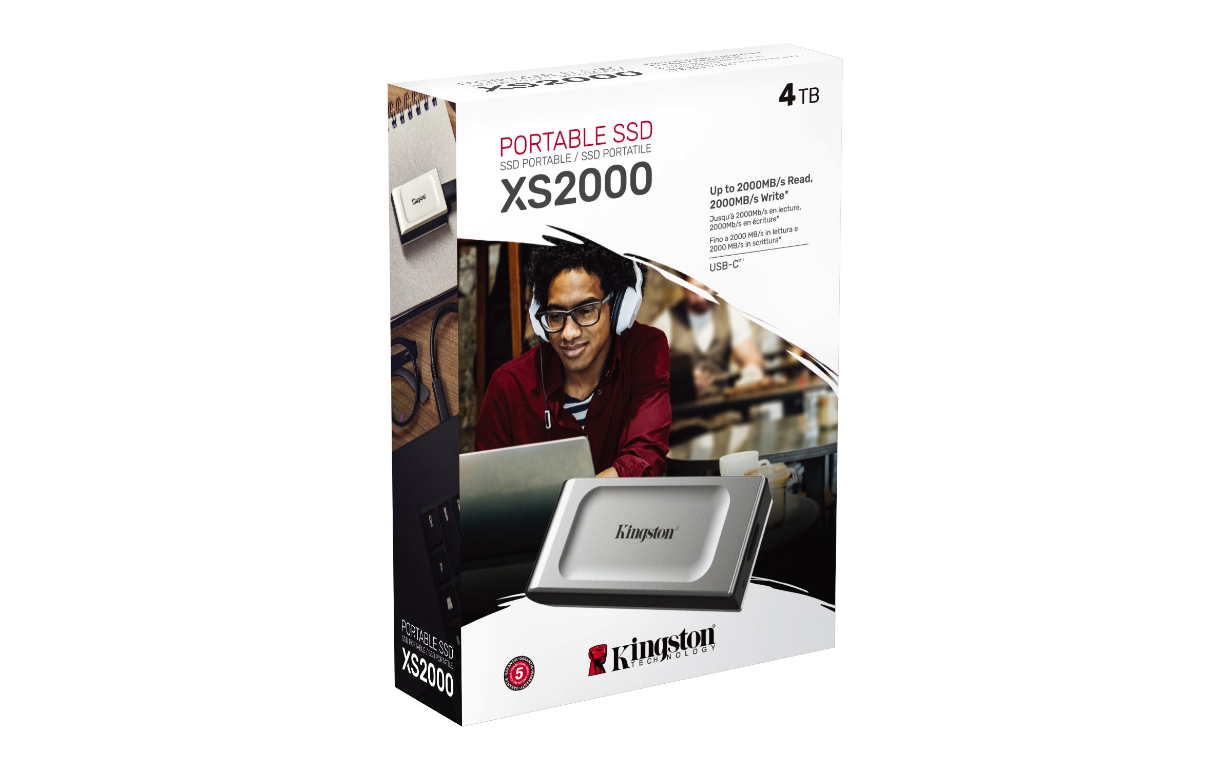 erna SSD-Hårddiskar XS2000 www.electricalstuff.se ElectricalStuff.se Kingston Technology XS2000 4 TB USB Type-C 3.2 Gen