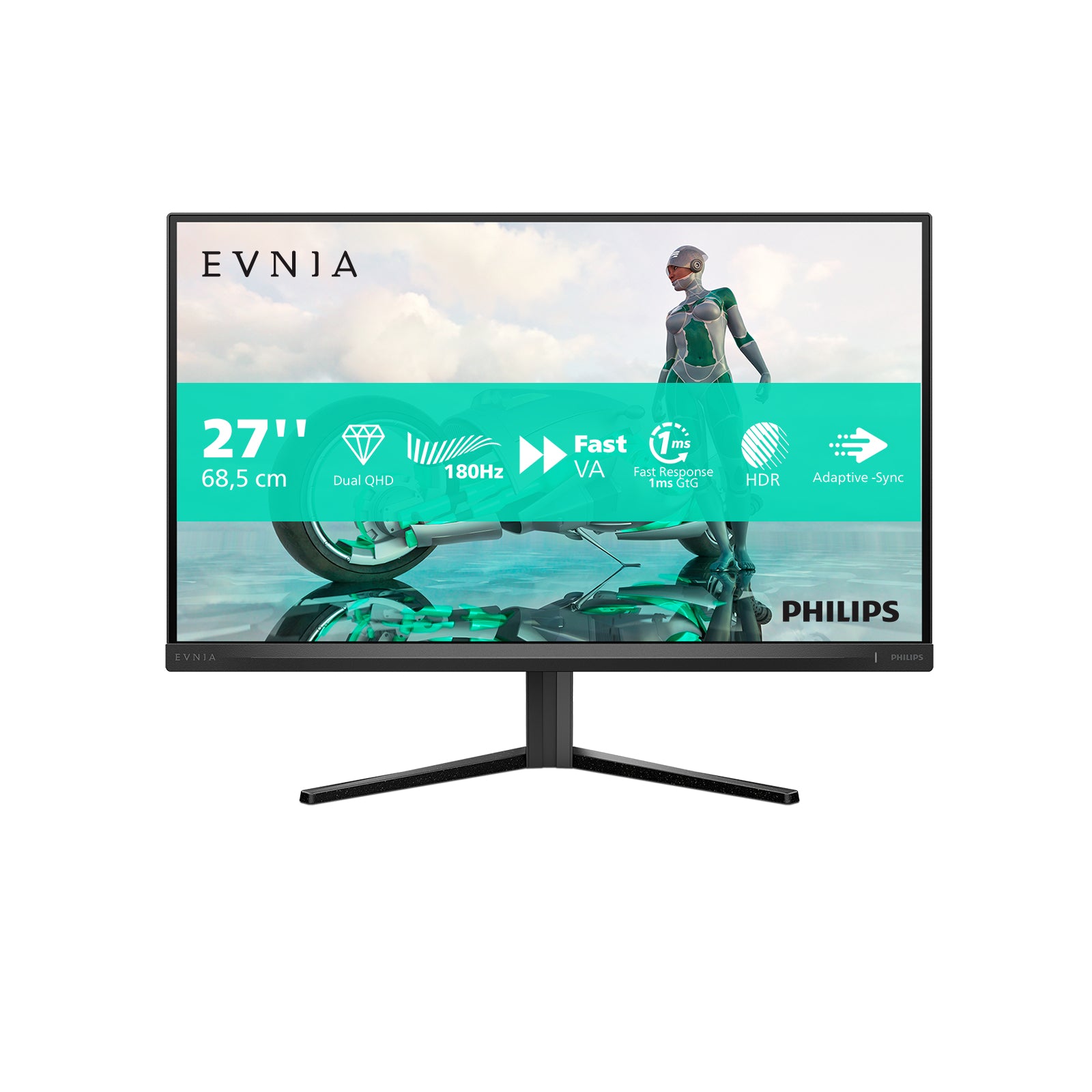 pixlar Quad HD LCD Grå Philips 27M2N3500NL/00 8712581805890 Platta Pc-Skärmar Evnia 27M2N3500NL/00 www.electricalstuff.se