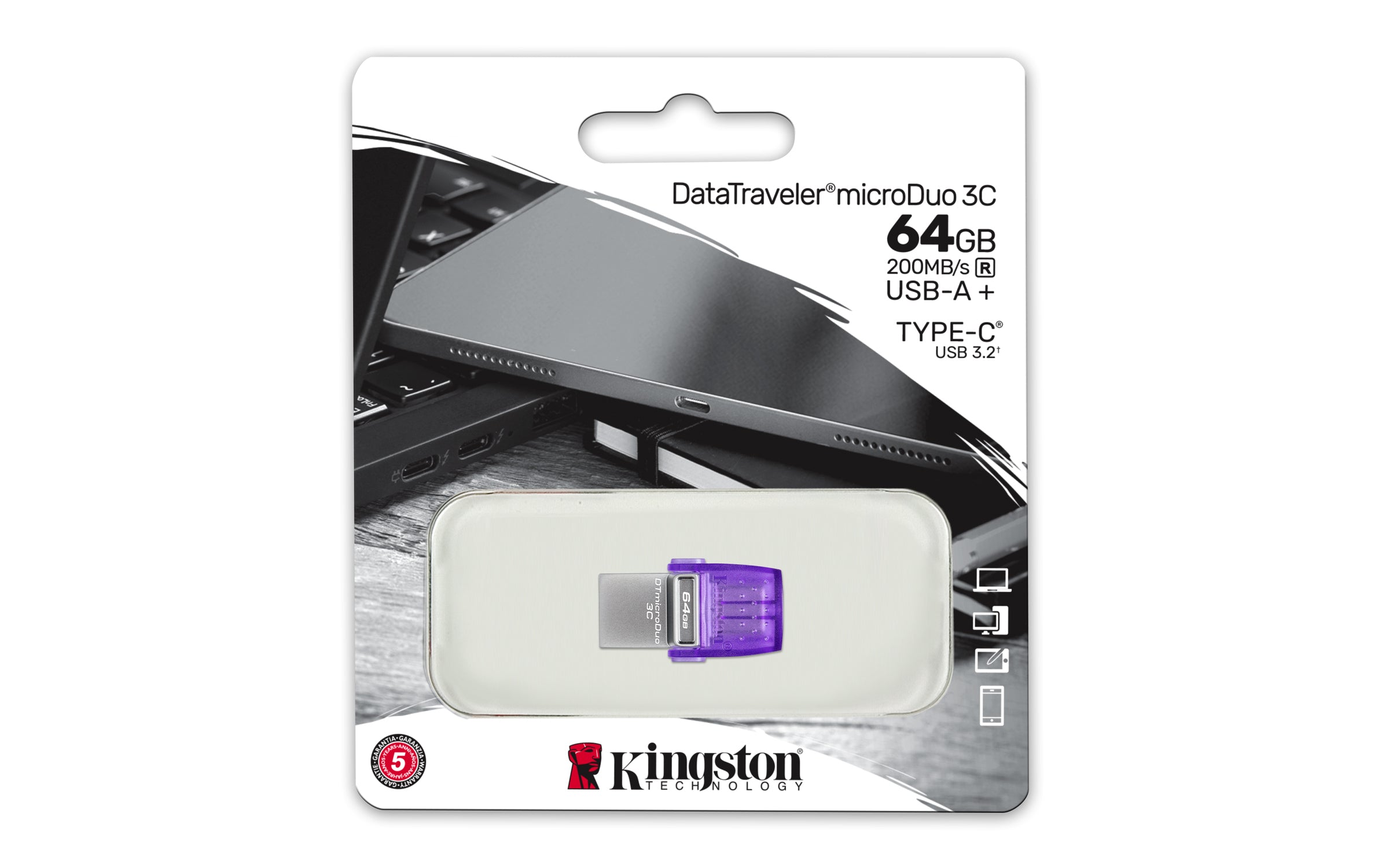 40617328219 USB-Sticka DataTraveler microDuo 3C www.electricalstuff.se ElectricalStuff.se Kingston Technology DataTravele