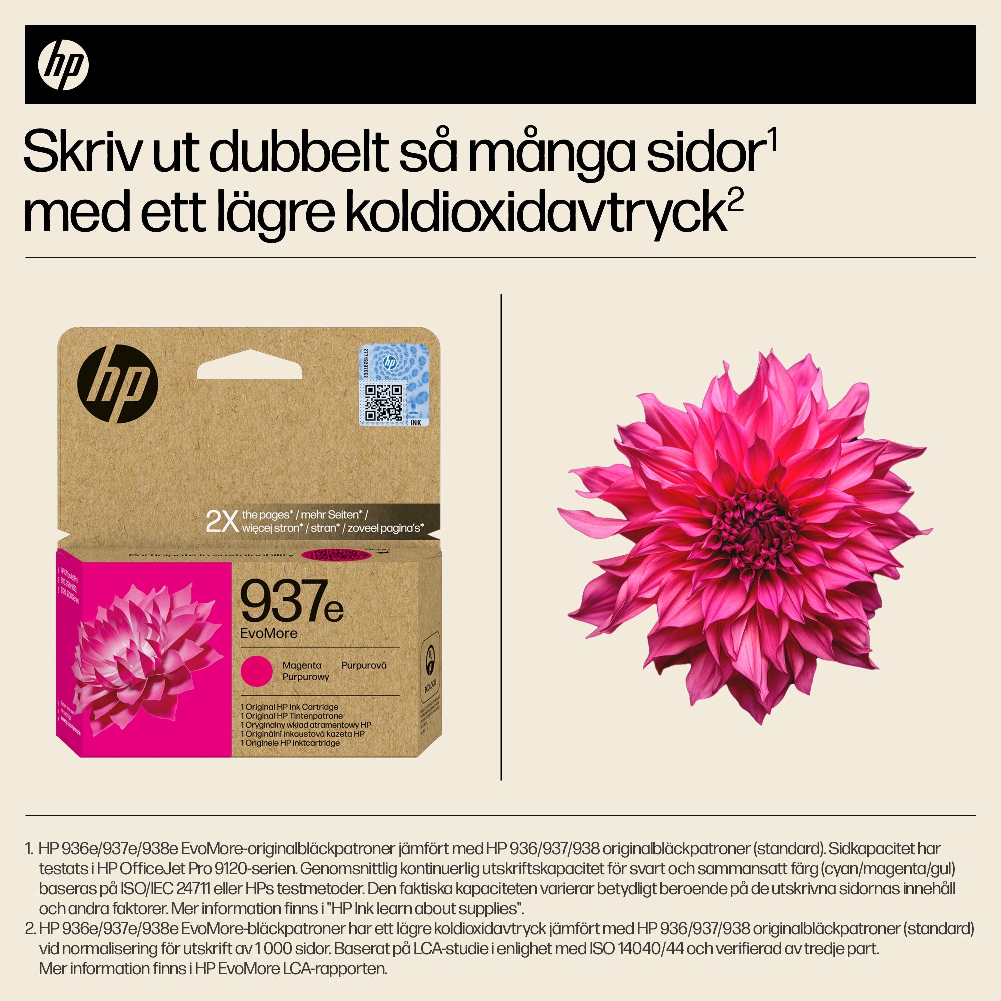 www.electricalstuff.se ElectricalStuff.se HP 937e EvoMore magenta originalbläckpatron HP 4S6W7NE 0196548611041|19654861104