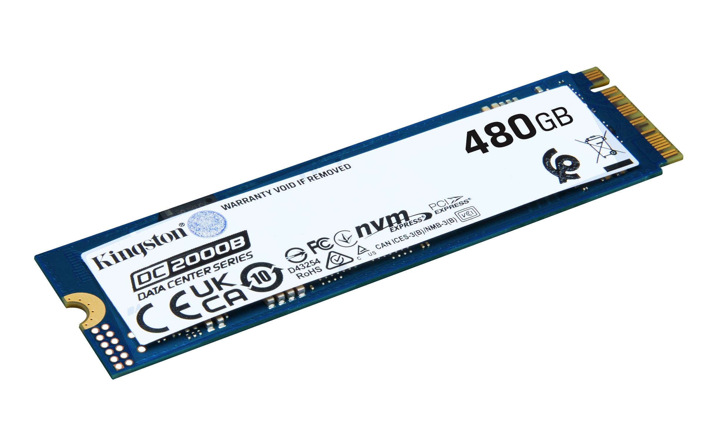 www.electricalstuff.se ElectricalStuff.se Kingston Technology DC2000B 480 GB M.2 PCI Express 4.0 NVMe 3D TLC Kingston Tech