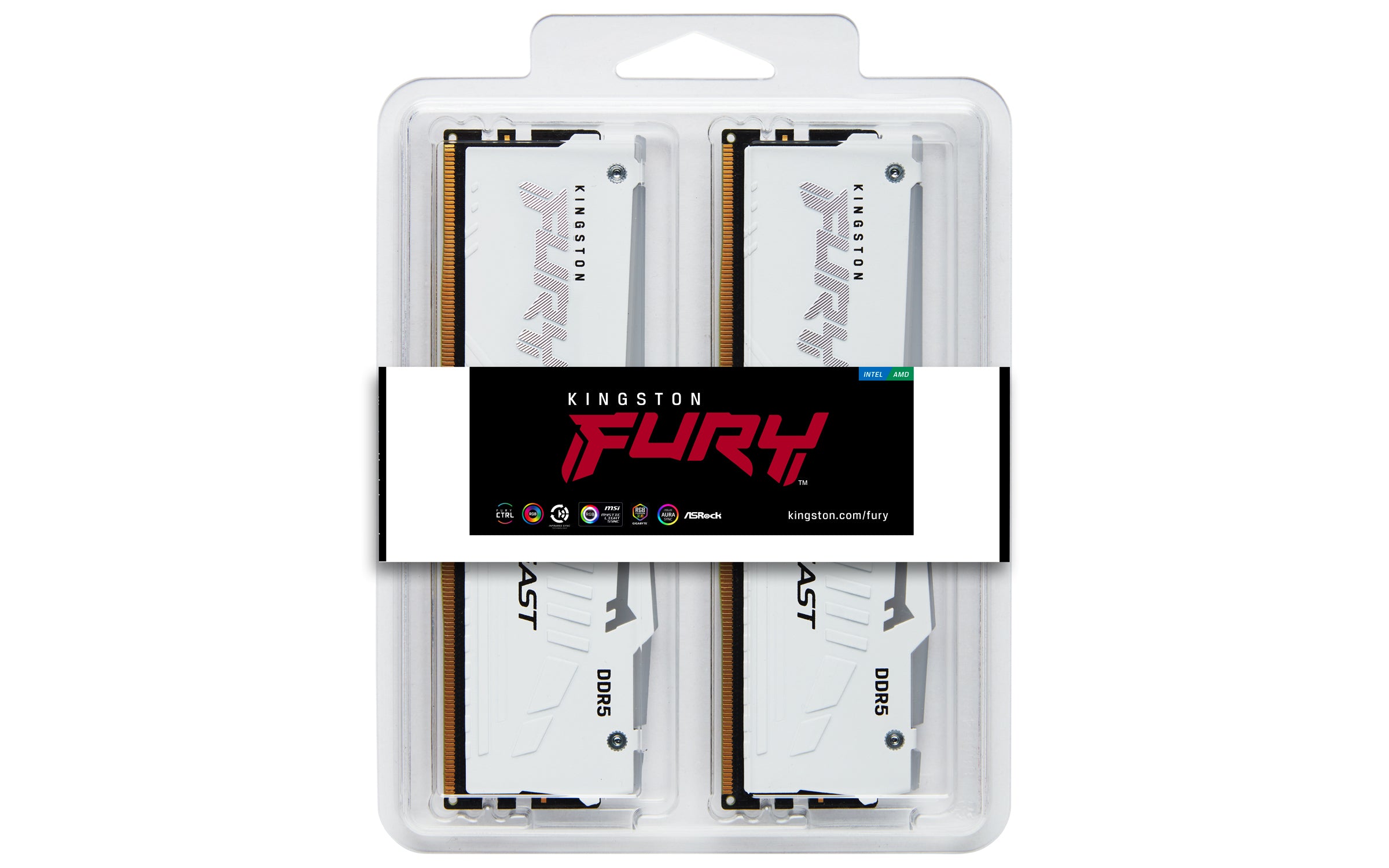 Technology FURY Beast RGB RAM-minnen 32 GB 2 x 16 GB DDR5 3000 MHz ECC Kingston Technology KF560C30BWEAK2-32 0740617343311|7