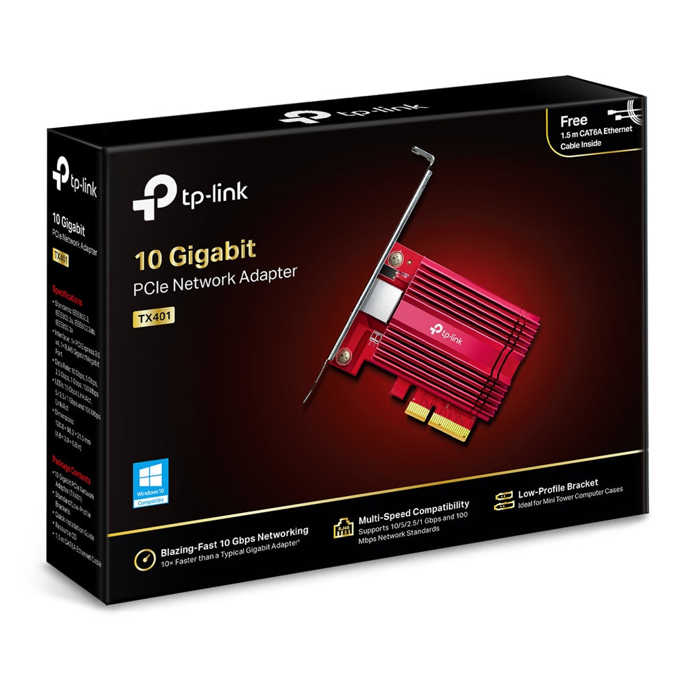 TX401 www.electricalstuff.se ElectricalStuff.se TP-Link TX401 nätverkskort Intern Ethernet 10000 Mbit/s TP-Link TX401 6