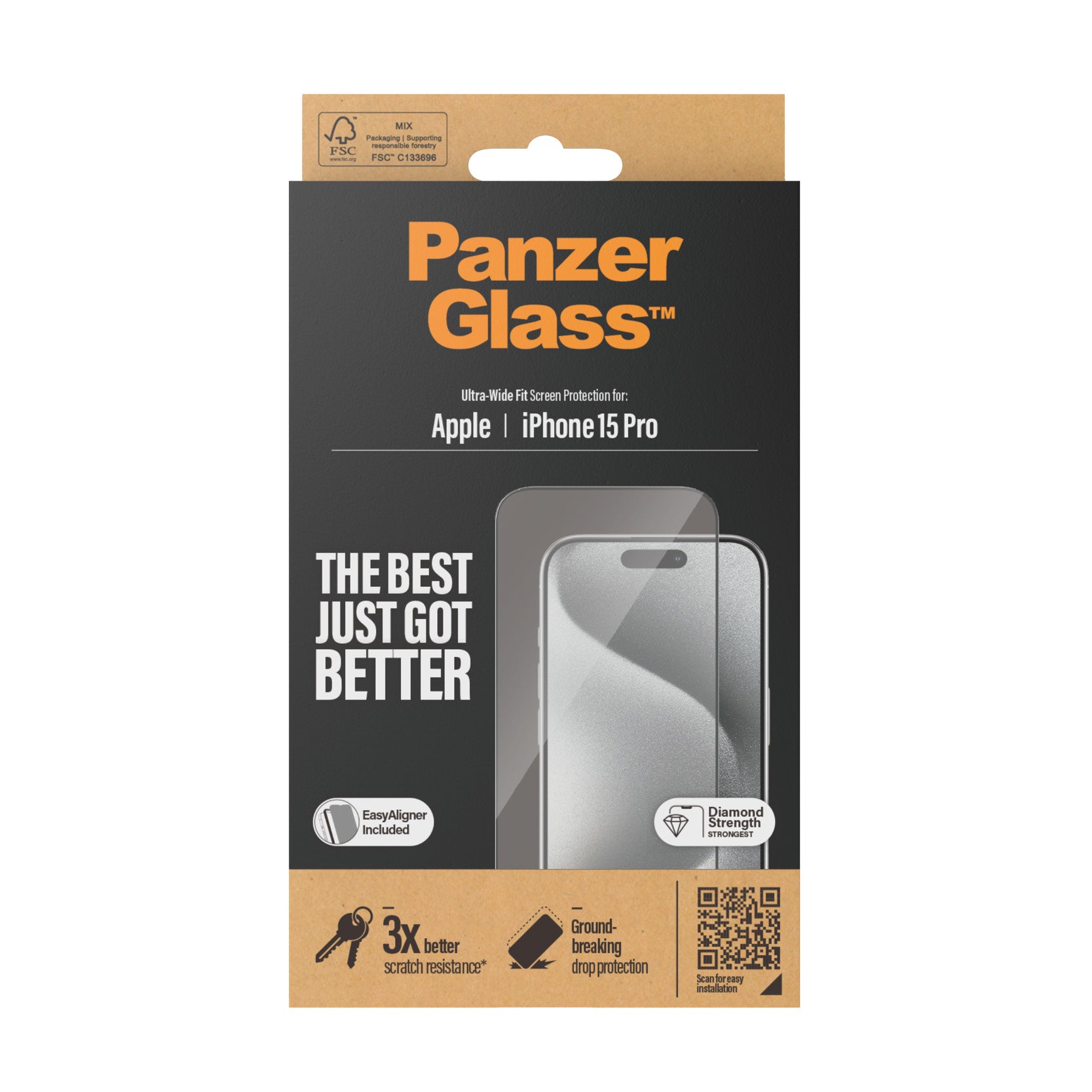 PanzerGlass Ultra Wide Fit Genomskinligt skärmskydd Apple 1 styck PanzerGlass 2810 5711724028106 Skärm- och Baksidesskydd ti