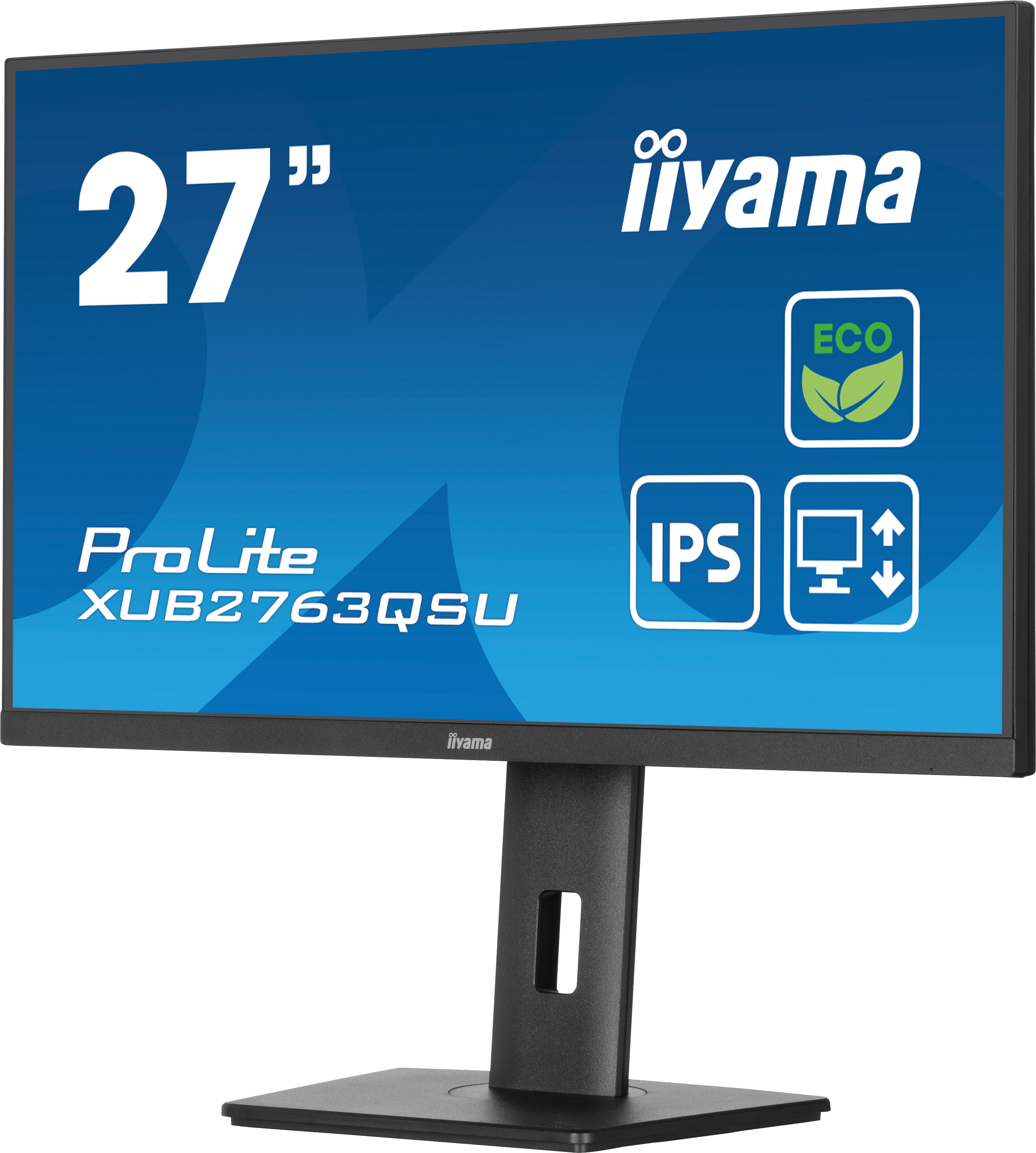 XUB2763QSU-B1 platta pc-skärmar 68,6 cm (27") 2560 x 1440 pixlar Full HD LED Svart iiyama XUB2763QSU-B1 4948570124282 Platta