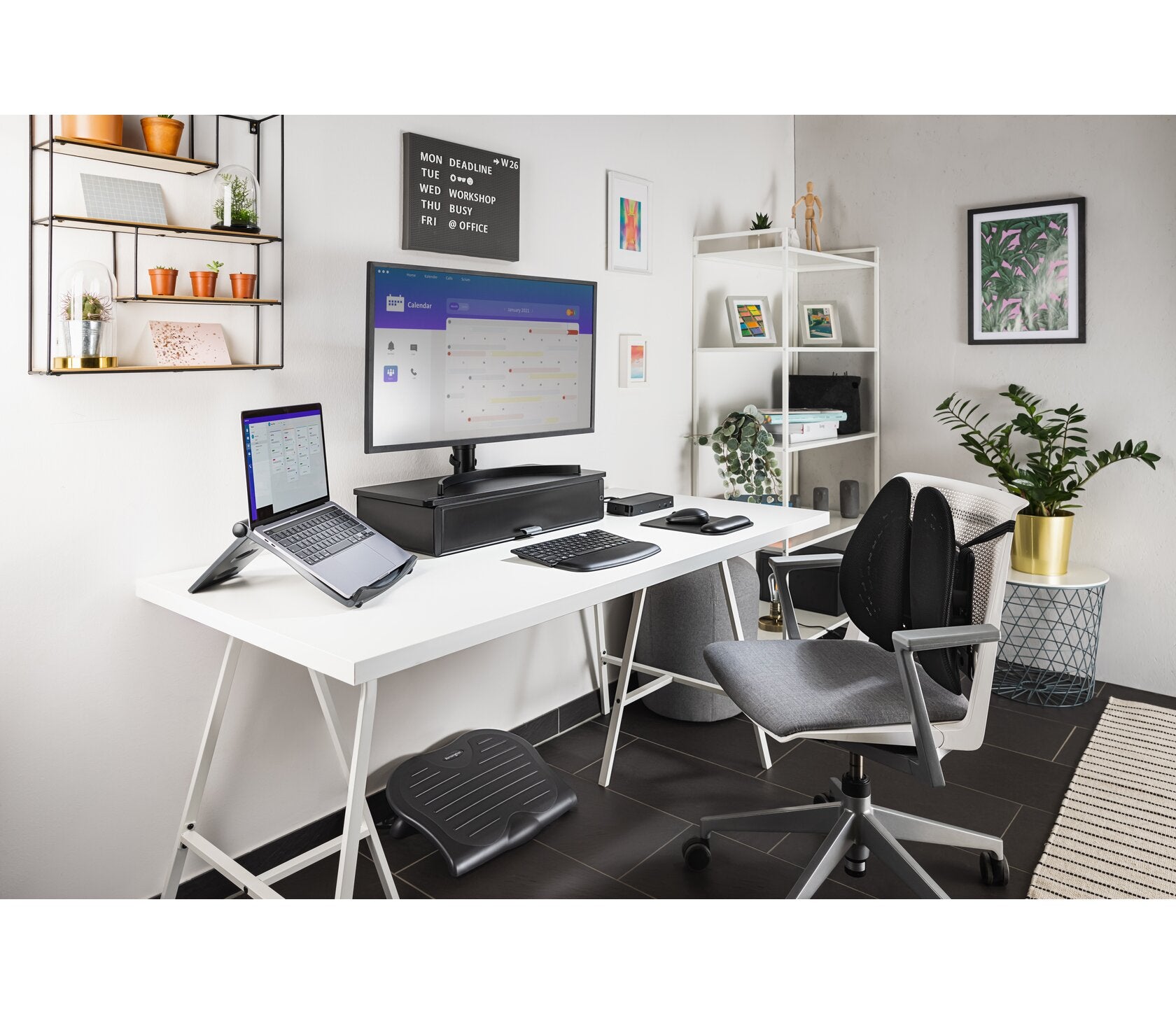 bara datorer Ställ till bärbara datorer Svart 43,2 cm (17") Kensington K52805EU 5028252643900|5028252643917 Ställ för bärbar