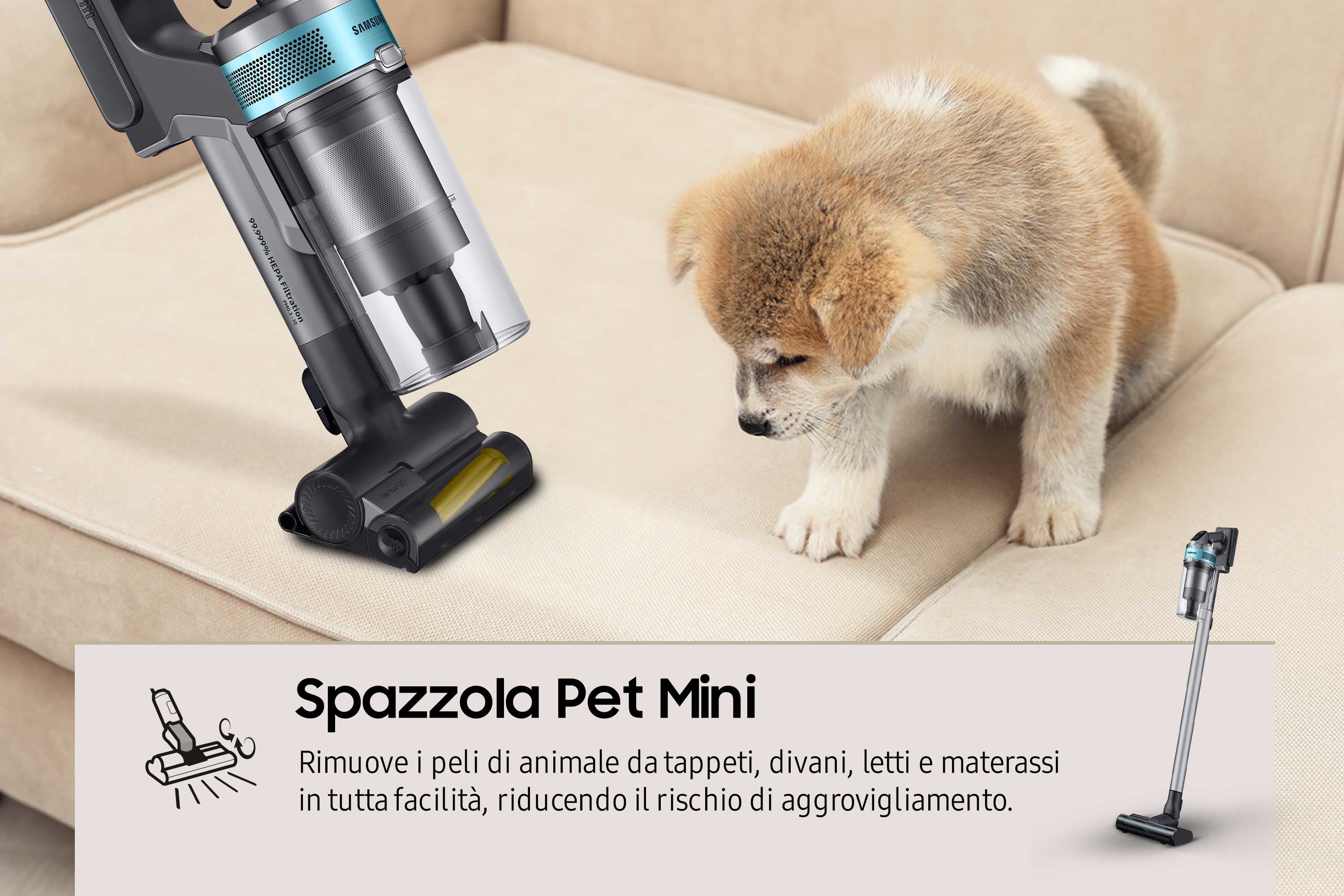 03 Upprättstående Dammsugare och Elektriska Sopborstar VS20B75AGR1 www.electricalstuff.se ElectricalStuff.se Samsung VS2