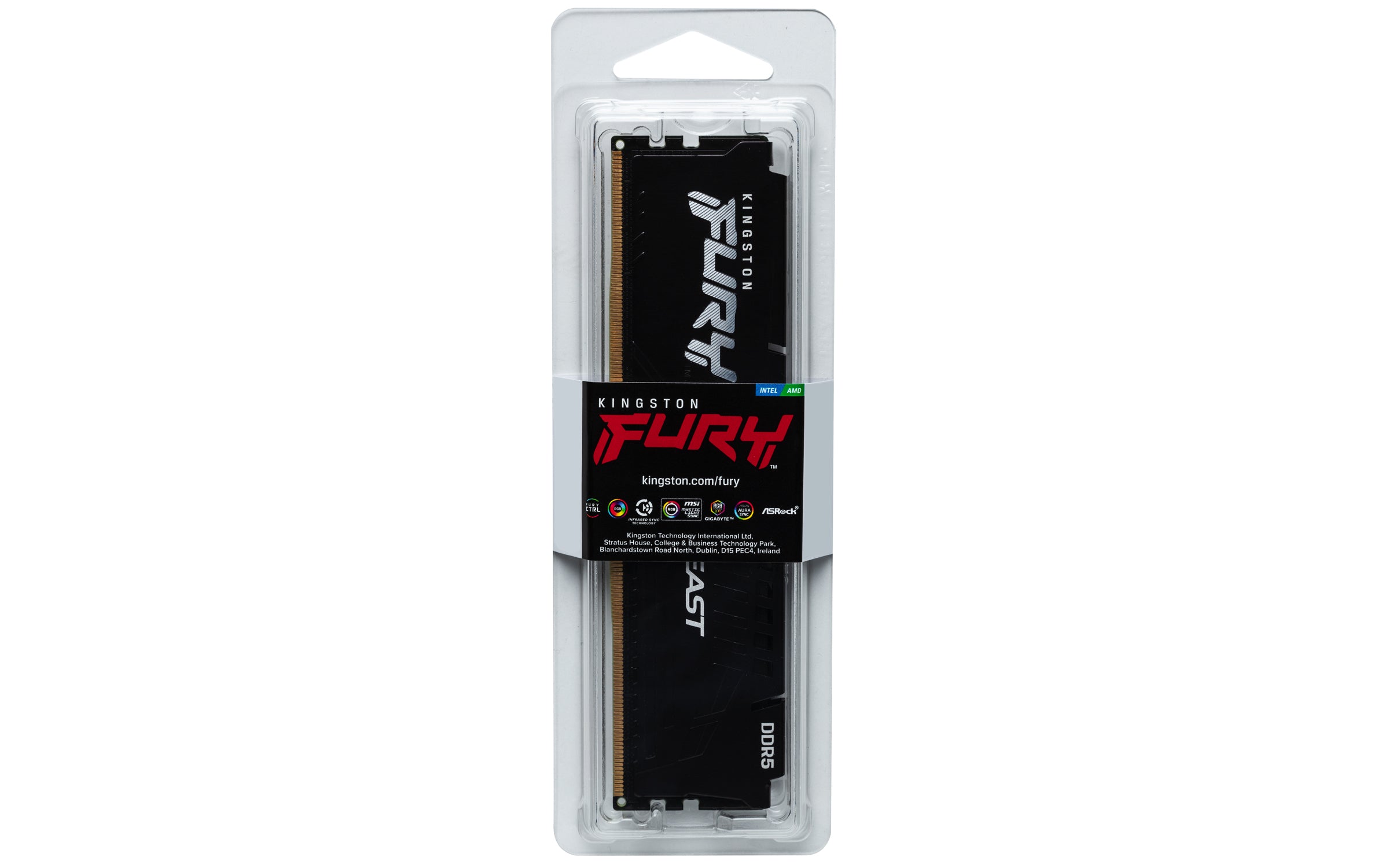 16 GB 1 x 16 GB DDR5 2800 MHz Kingston Technology KF556C40BB-16 0740617325713|740617325713 RAM-Minnen FURY Beast Beast www.