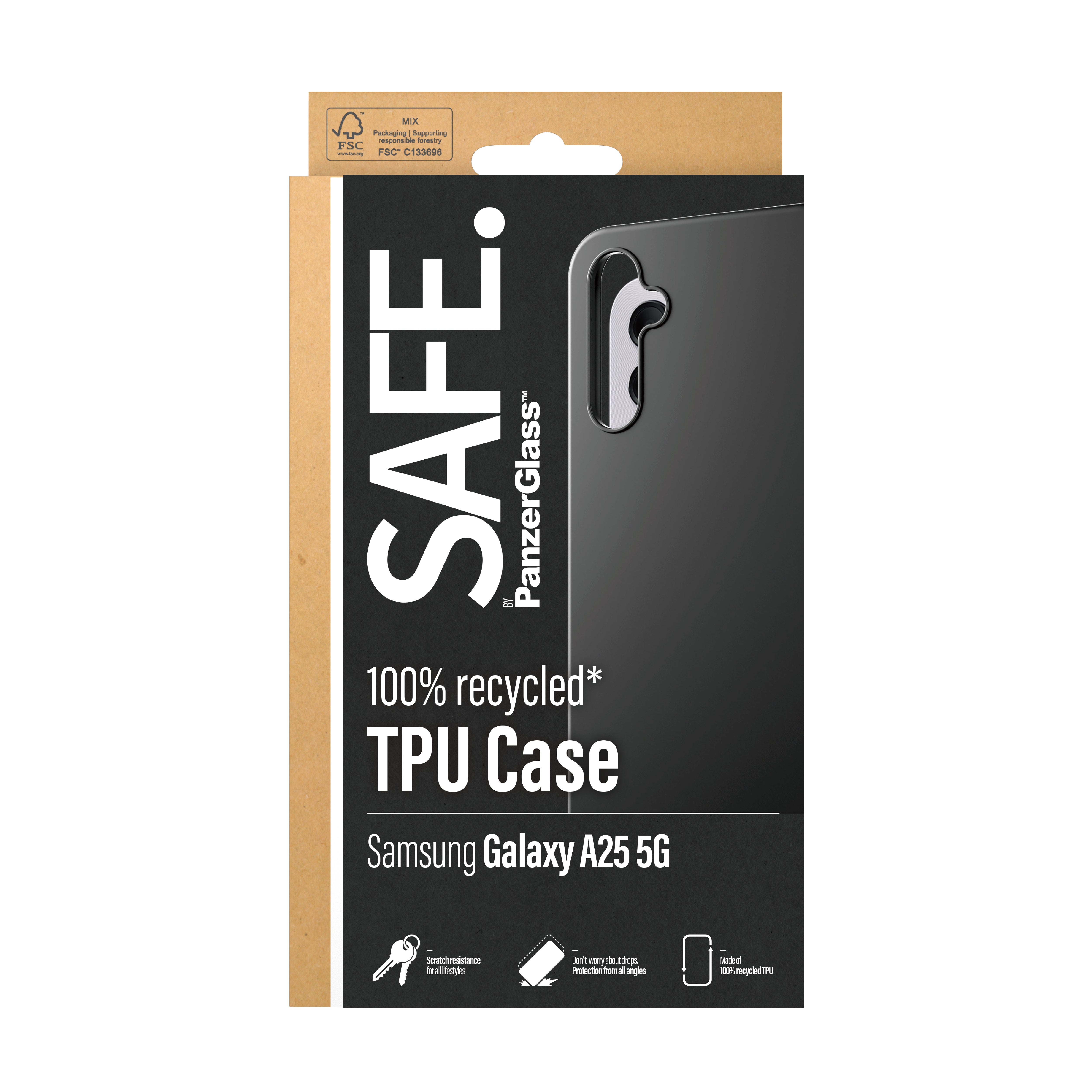 f.se ElectricalStuff.se PanzerGlass SAFE. by Case Samsung New A24 5G Black mobiltelefonfodral Omslag Transparent PanzerGla