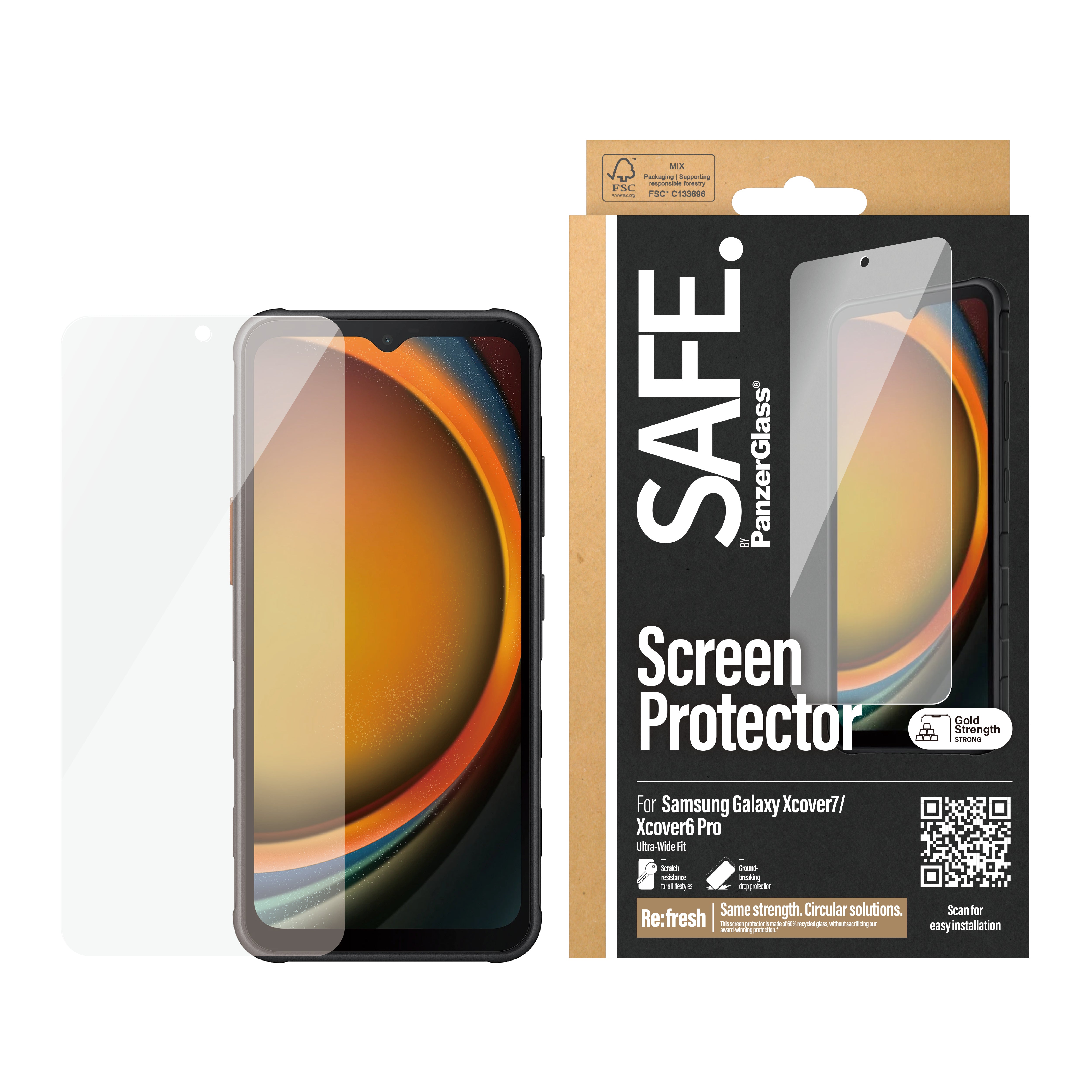kinligt skärmskydd 1 styck PanzerGlass SAFE95735 5711724957352 Skärm- och Baksidesskydd till Mobiltelefoner SAFE. Screen P