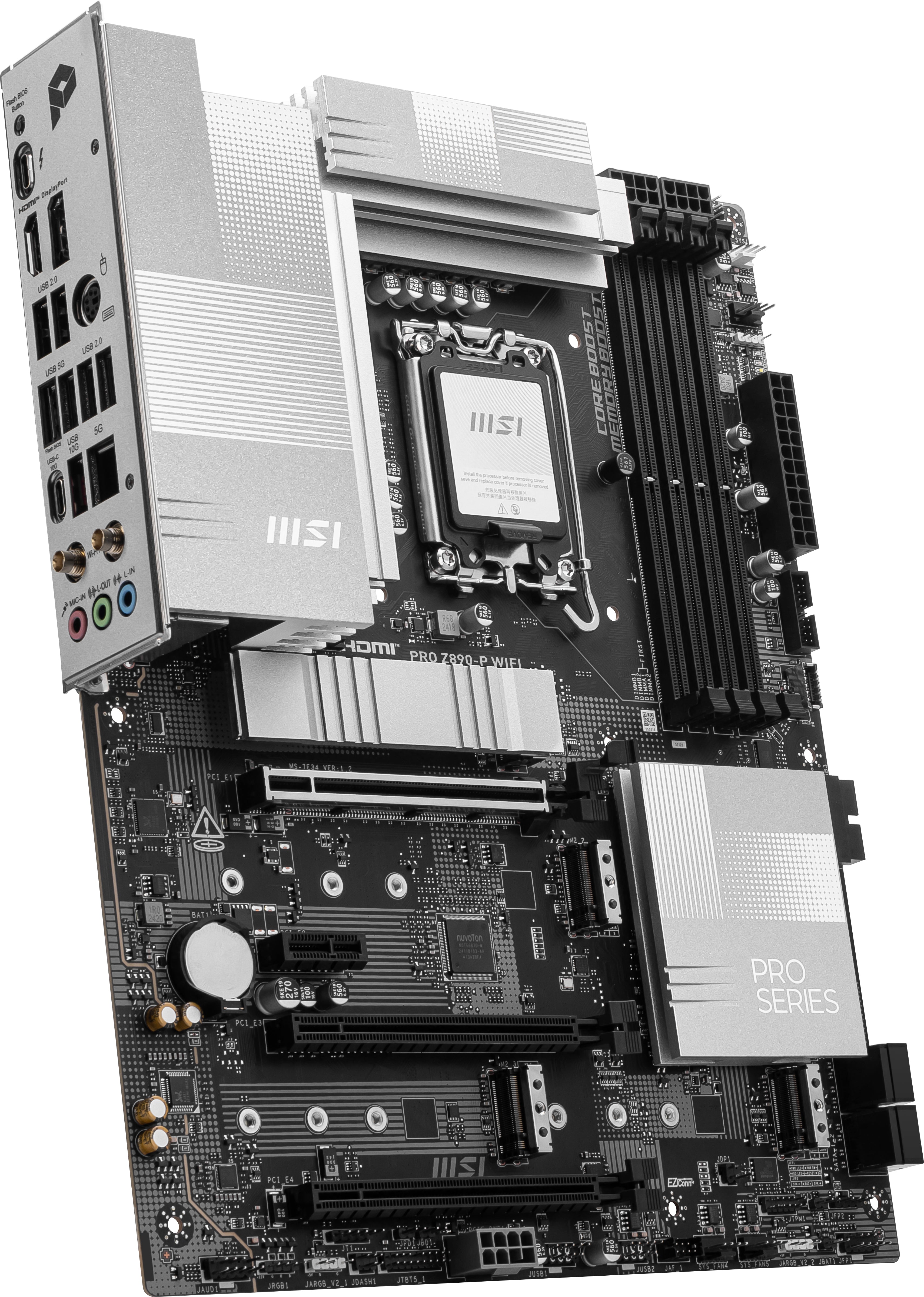 1) ATX MSI PRO Z890-P WIFI 4711377257701 Moderkort PRO Z890-P WIFI www.electricalstuff.se ElectricalStuff.se MSI PRO Z89
