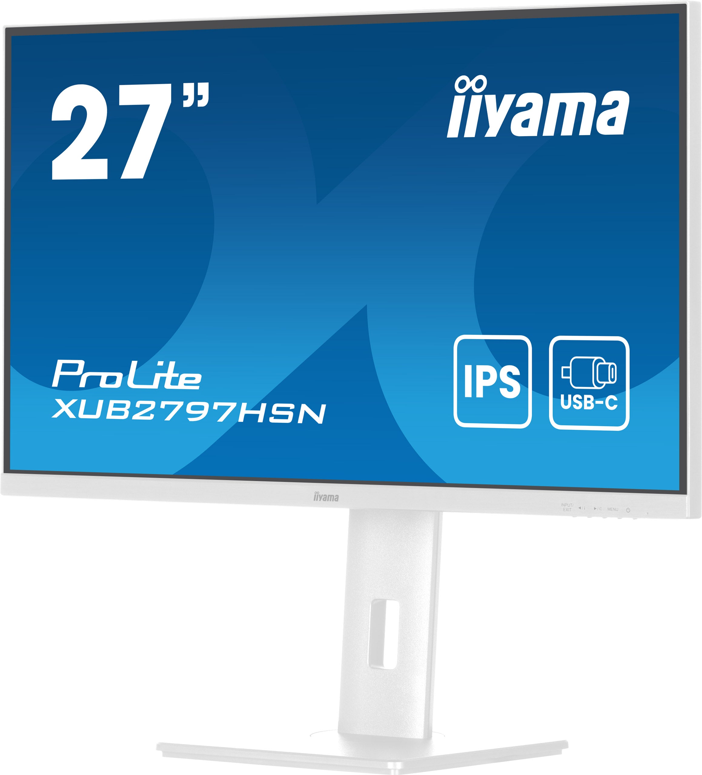 cm (27") 1920 x 1080 pixlar Full HD LED Vit iiyama XUB2797HSN-W2 4948570124992 Platta Pc-Skärmar ProLite XUB2797HSN-W2 www
