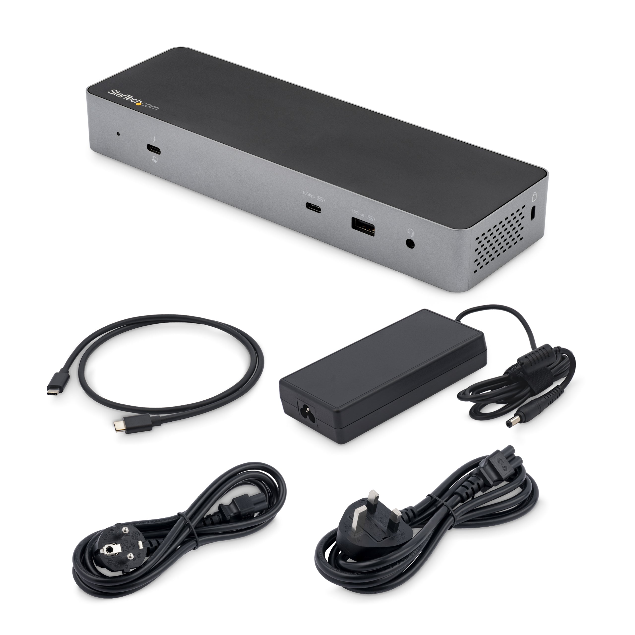 kningsstation med USB-C värdkompabilitet - Dubbla 4K 60Hz DisplayPort 1.4- eller dubbla HDMI-skärmar - Singel 8K - TB3/USB-C