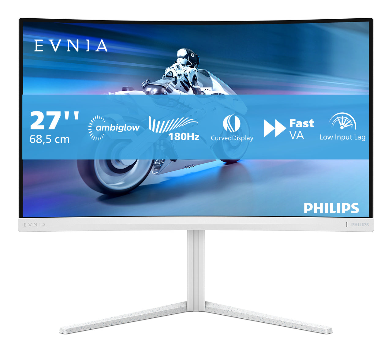 0 27M2C5201L/00 LED display 68,6 cm (27") 1920 x 1080 pixlar Full HD LCD Vit Philips 27M2C5201L/00 8721038002256 Platta Pc-S