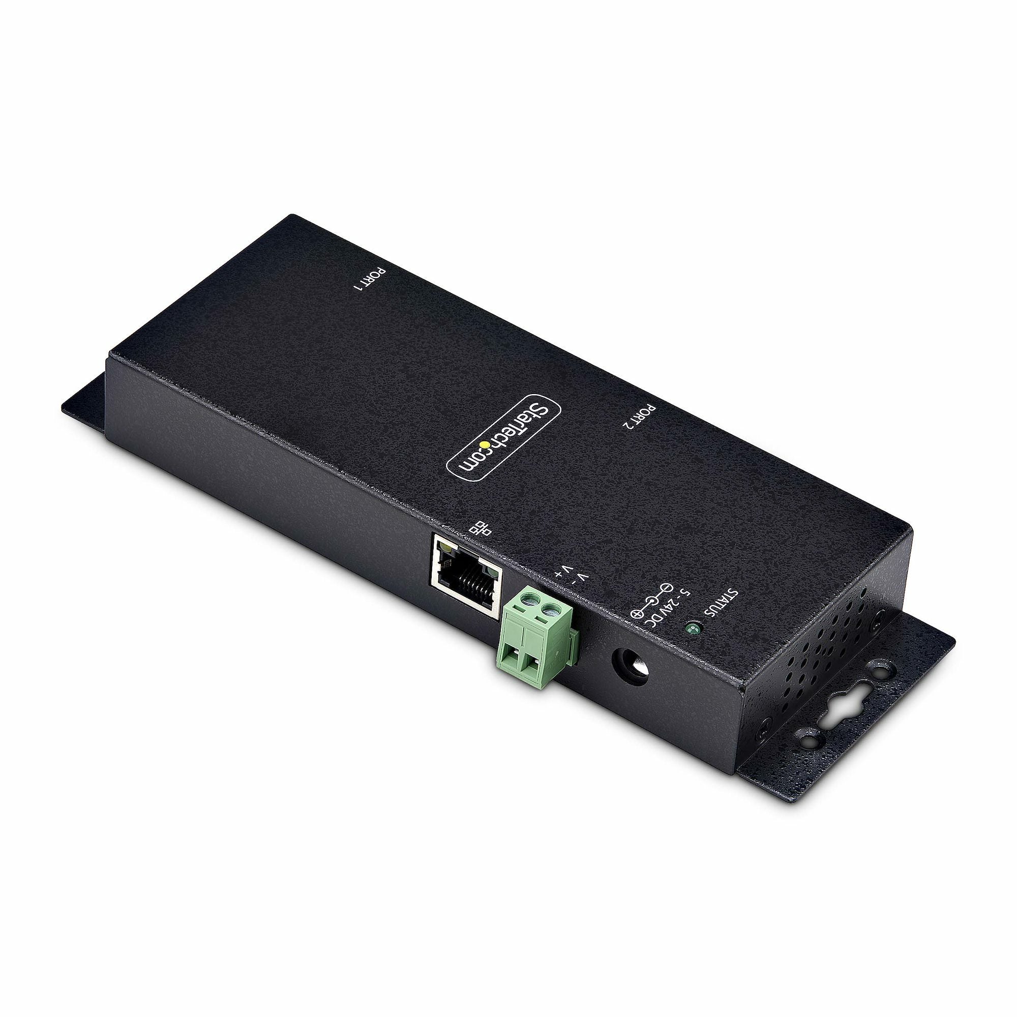 fjärrstyrda RS232-enheter, vägg-/DIN-skenmonterbar, metallhölje, seriell RJ45 LAN till DB9-omvandlare StarTech.com I23-SERI