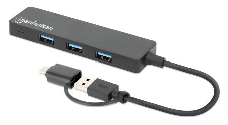 www.electricalstuff.se ElectricalStuff.se Manhattan 180863 gränssnittshubbar USB 3.2 Gen 1 (3.1 Gen 1) Type-A + Type-C 500