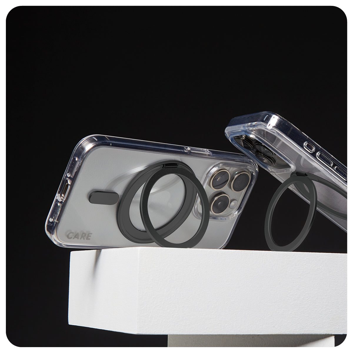lass CARE by PG BLK Kick/MagS iPhone16 6.1 mobiltelefonfodral Omslag Transparent PanzerGlass 1321 5715685003868 Mobiltelefon