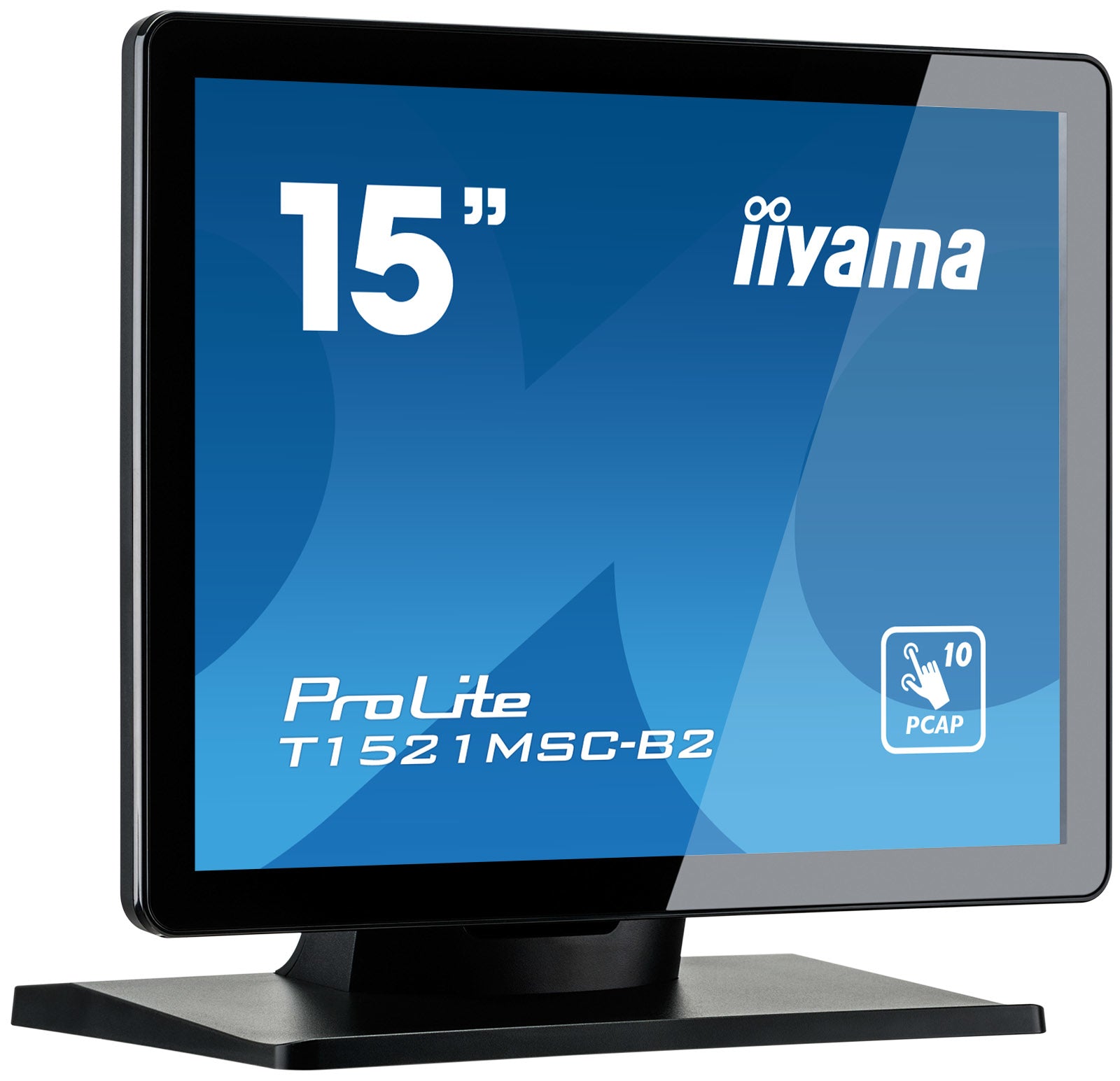 iiyama ProLite T1521MSC-B2 platta pc-skärmar 38,1 cm (15") 1024 x 768 pixlar XGA LED Pekskärm Bordsskiva Svart iiyama T15