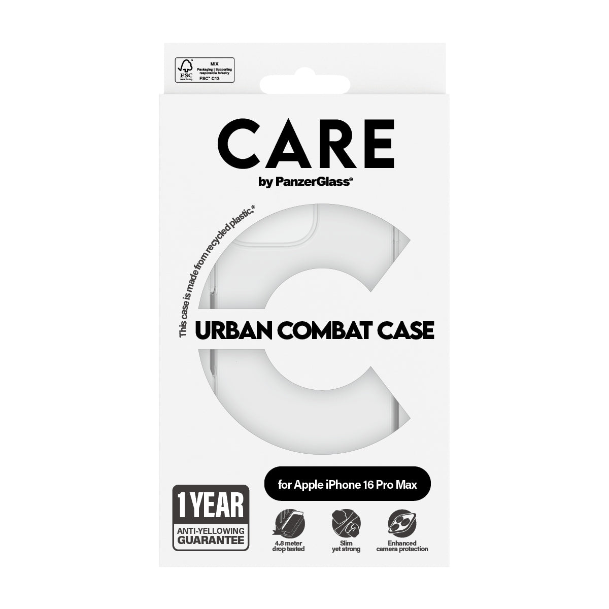 Stuff.se PanzerGlass CARE by PG Transparent iPhone16 6.9 Pro mobiltelefonfodral Omslag PanzerGlass 1356 5715685004223 Mobi