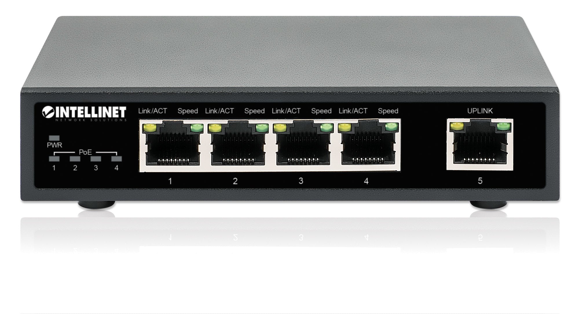 se Intellinet 561839 nätverksswitchar Gigabit Ethernet (10/100/1000) Strömförsörjning via Ethernet (PoE) stöd Svart Intell
