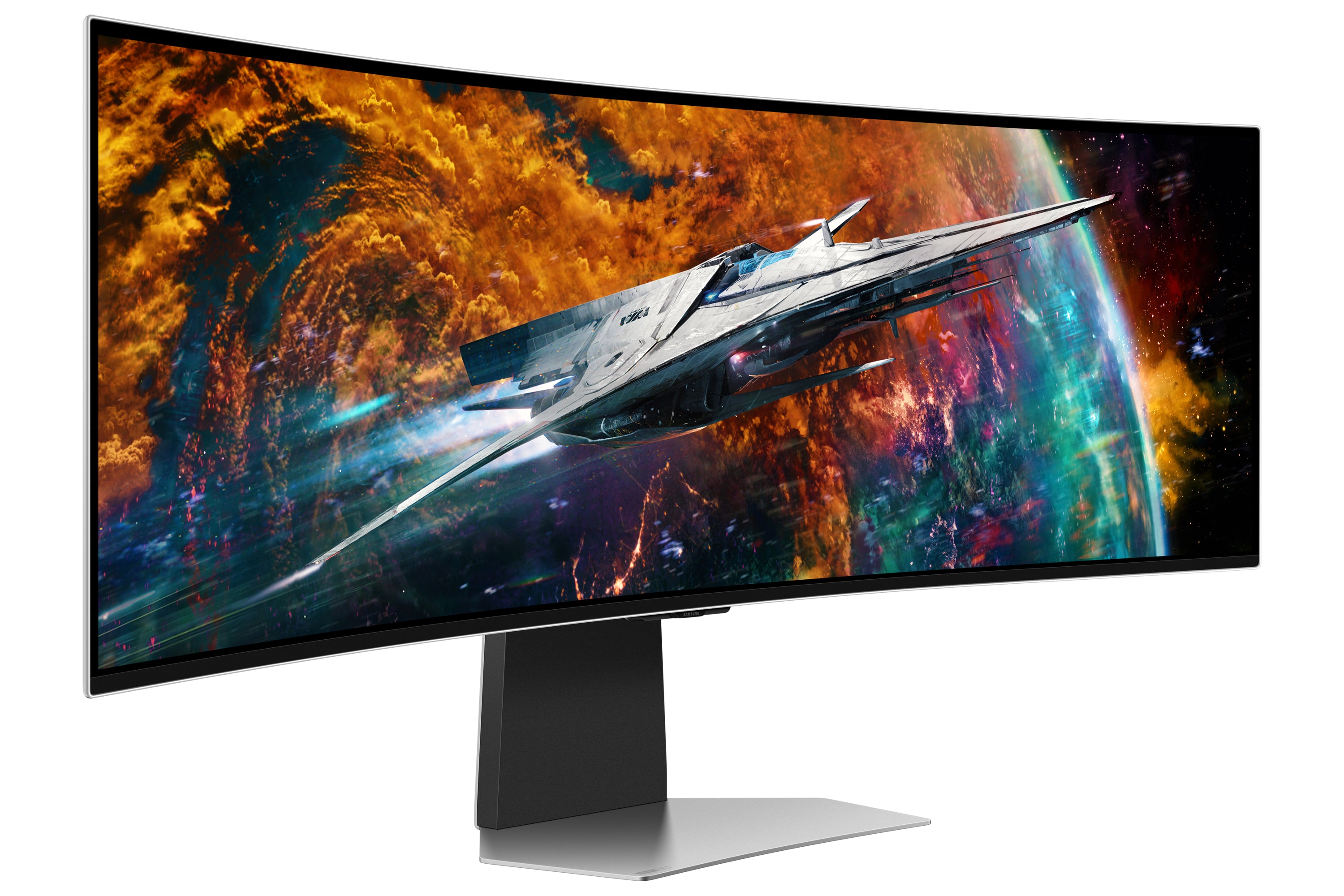 uff.se Samsung G95SC platta pc-skärmar 124,5 cm (49") 5120 x 1440 pixlar Dual QHD OLED Silver Samsung LS49CG954SUXEN 88060