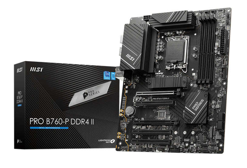 www.electricalstuff.se ElectricalStuff.se MSI PRO B760-P DDR4 II moderkort Intel B760 LGA 1700 ATX MSI PRO B760-P DDR4 II