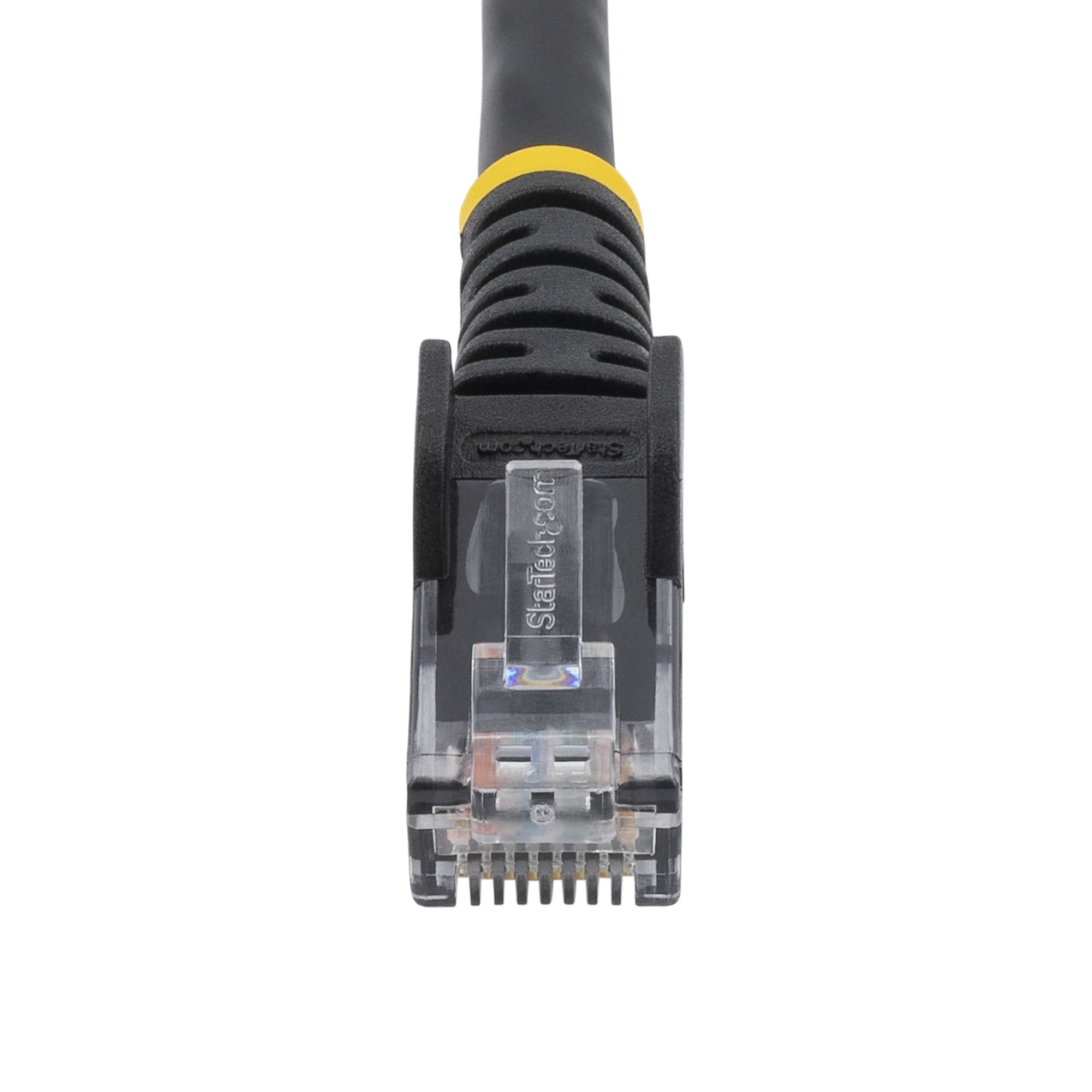 10 m, Svart StarTech.com 45PAT10MBK 0065030871013|065030871013 Nätverkskablar Cat5e Ethernet patchkabel med hakfria RJ45-k