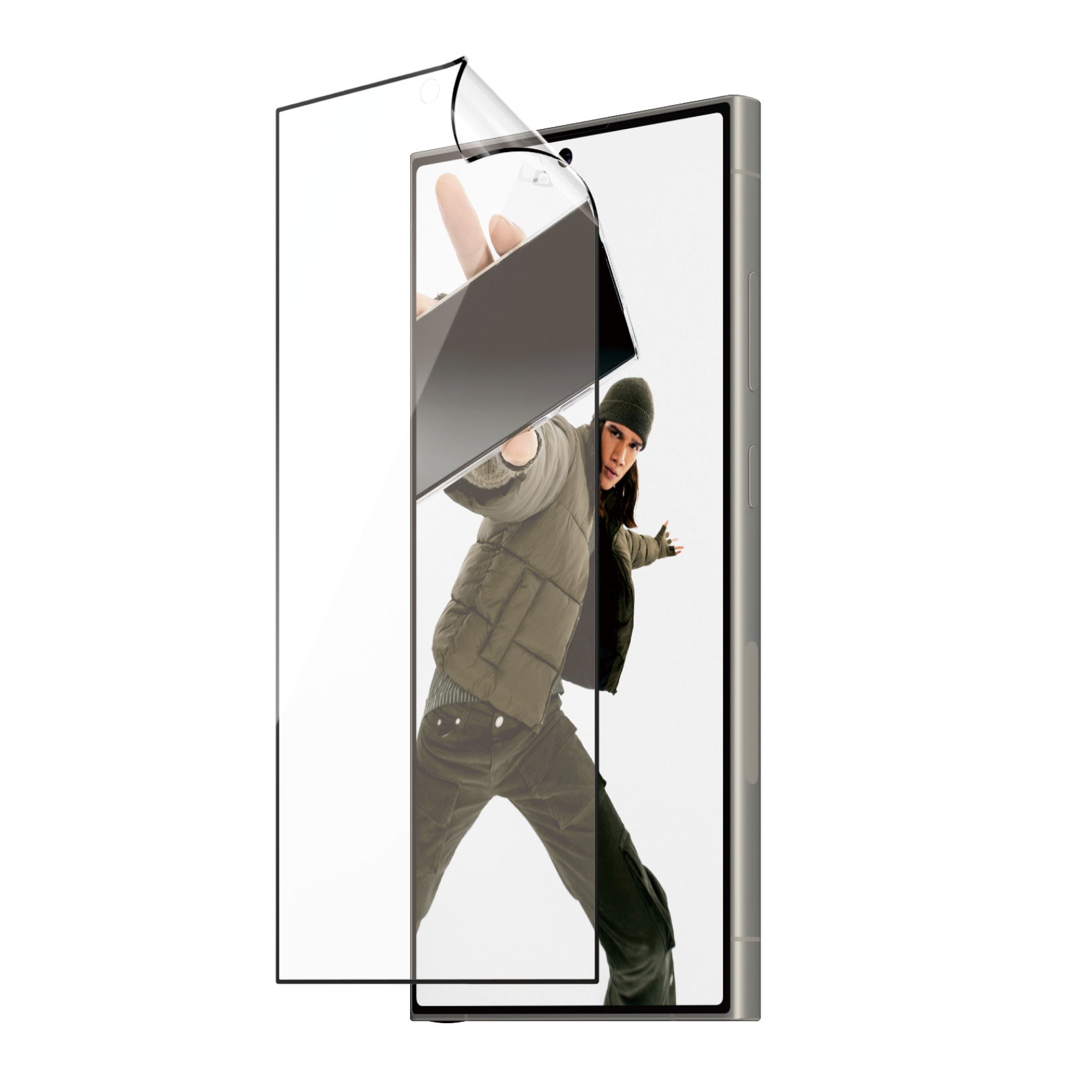 www.electricalstuff.se ElectricalStuff.se PanzerGlass Ultra Wide Fit D3O PET-Folie Genomskinligt skärmskydd Samsung 1 styc