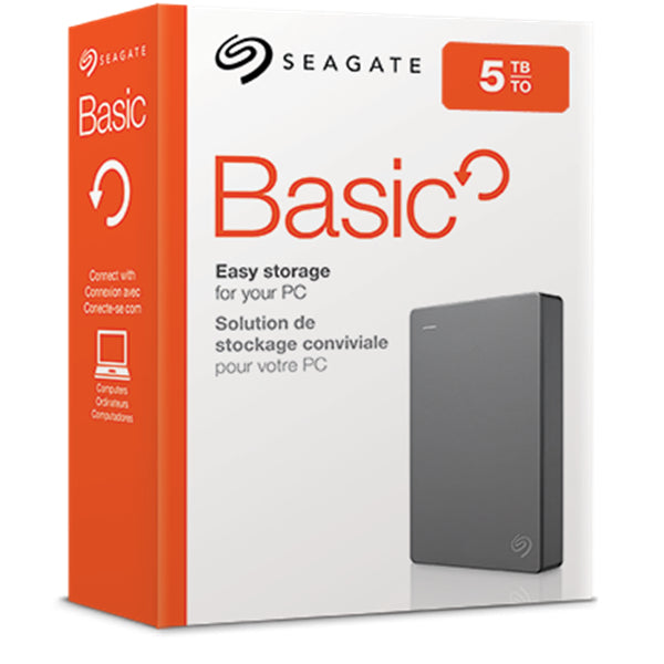 3.2 Gen 1 (3.1 Gen 1) Silver Seagate STJL5000400 3660619408207|0763649140703|763649140703 Externa Hårddiskar Basic www.ele
