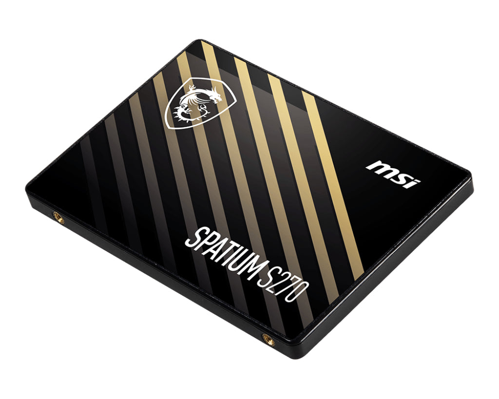 MSI SPATIUM S270 SATA 2.5 960GB SSD-hårddisk 2.5" Serial ATA III 3D NAND MSI SPATIUM S270 SATA 2.5 960GB 4711377001175 SS