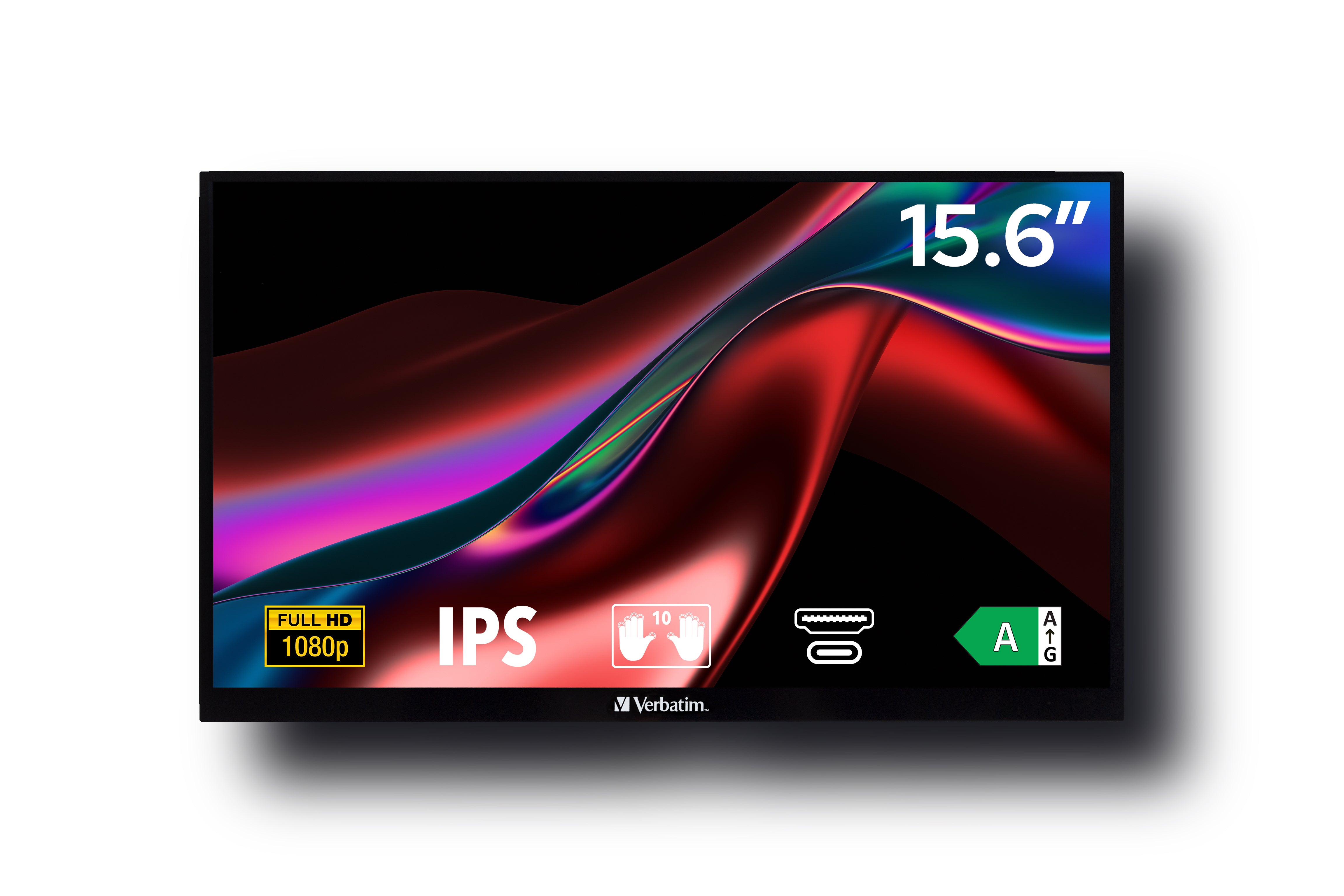 Pekskärm Svart Verbatim 49592 0023942495925|023942495925 Platta Pc-Skärmar 49592 www.electricalstuff.se ElectricalStuff.s