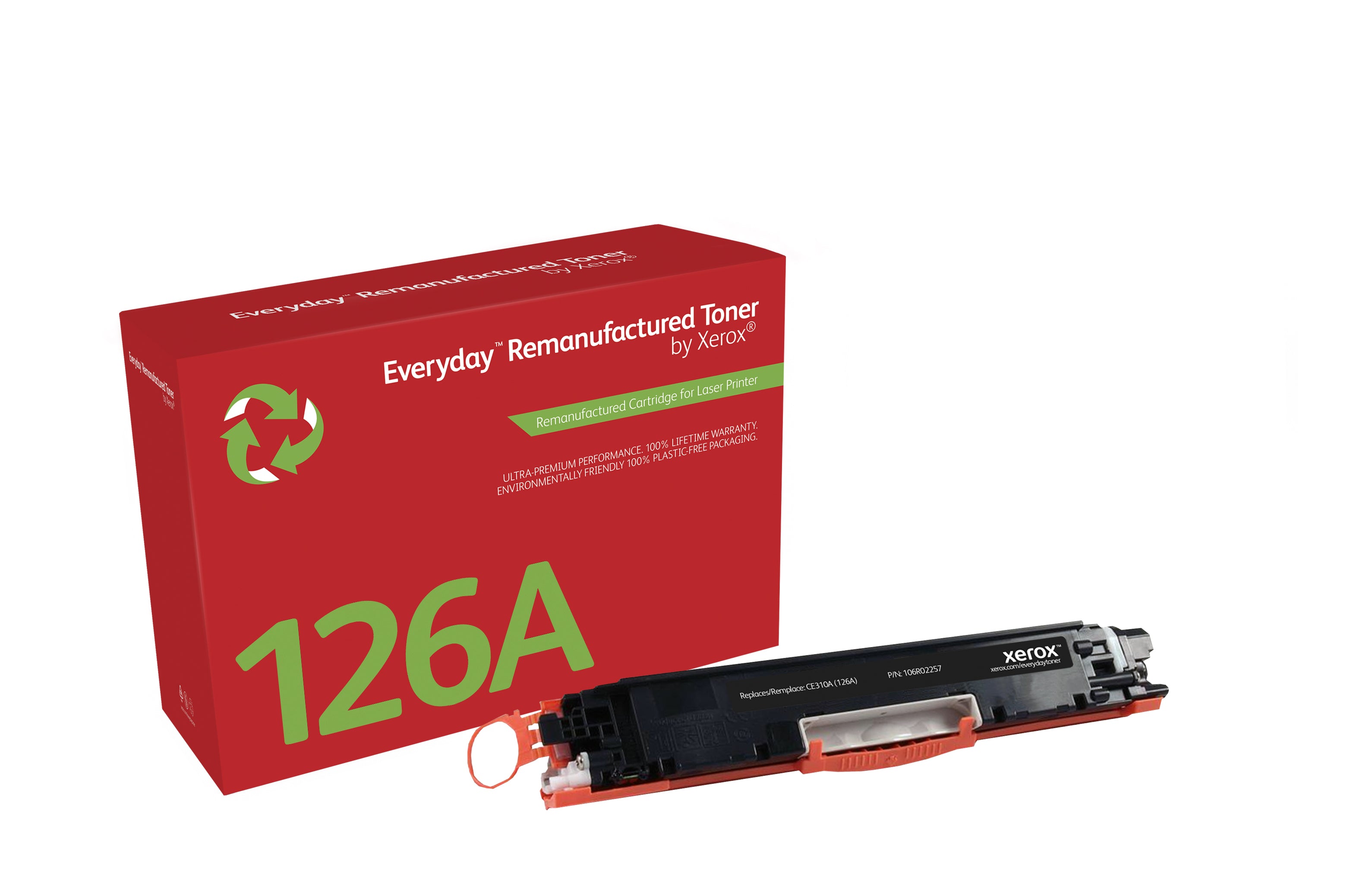 www.electricalstuff.se ElectricalStuff.se Everyday Remanufactured Svart tonerkassett. Motsvarar HP CE310A. Passar till HP