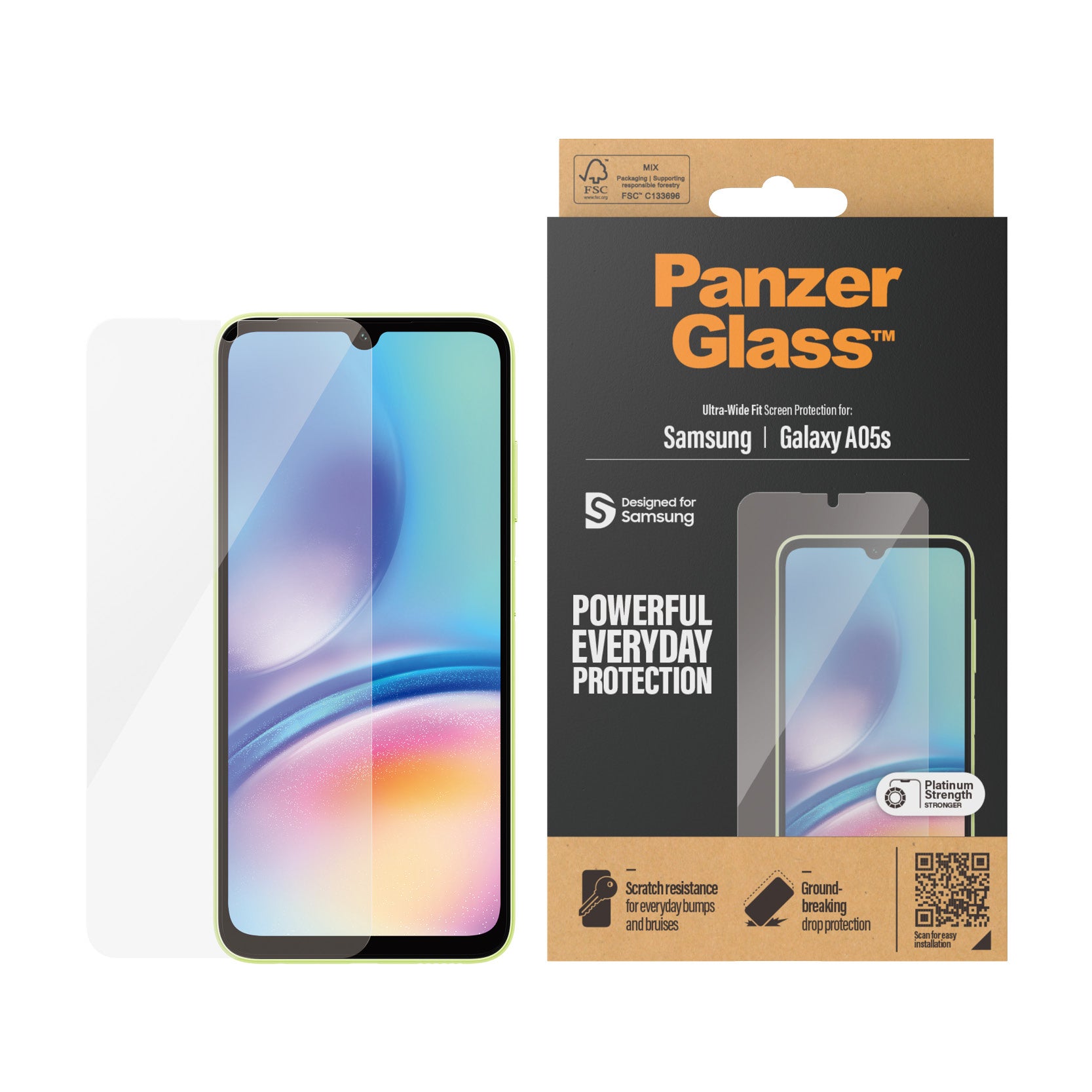  skydd Samsung 1 styck PanzerGlass 7343 5711724073434 Skärm- och Baksidesskydd till Mobiltelefoner   7343 www.electricalstuff