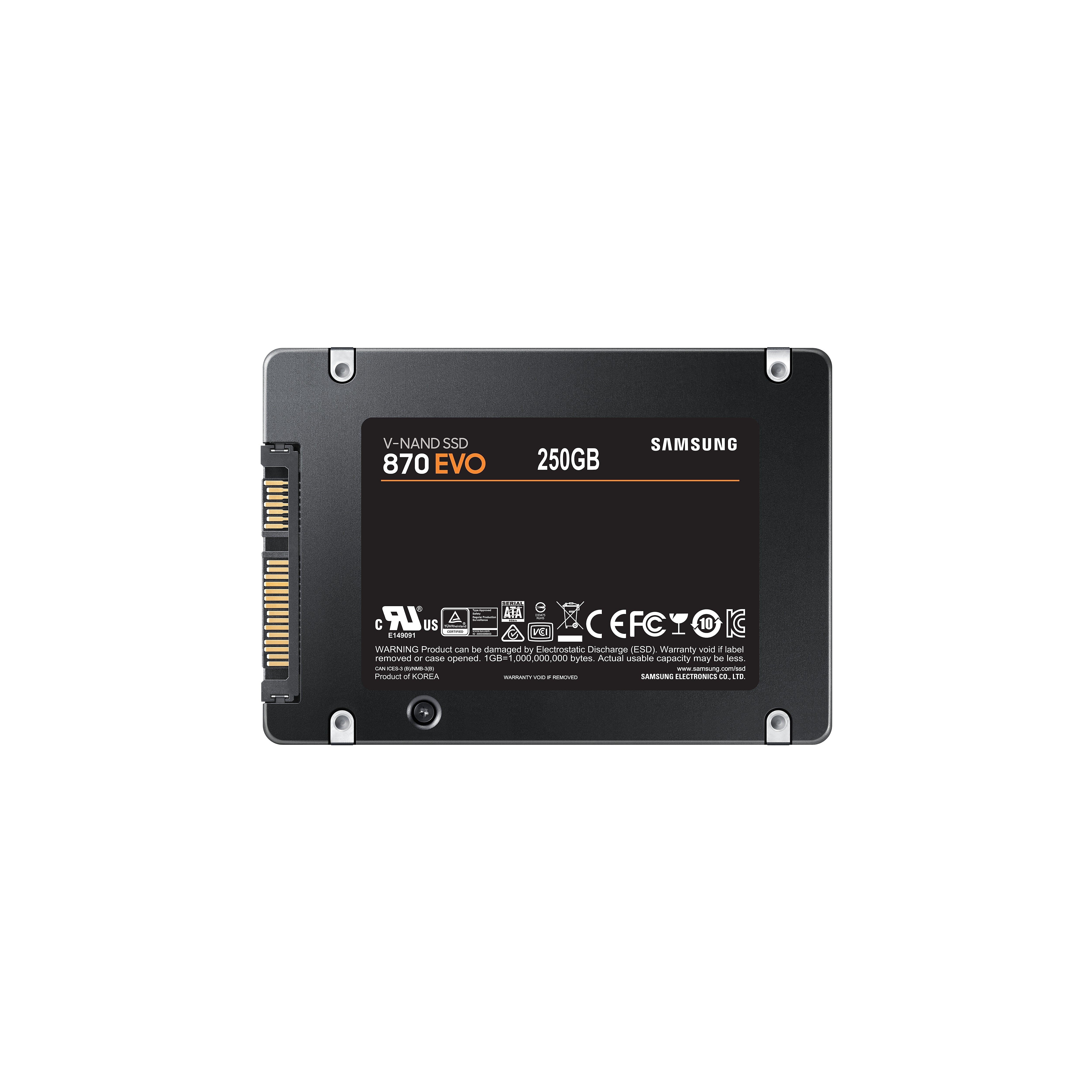  www.electricalstuff.se ElectricalStuff.se   Samsung 870 EVO 250 GB 2.5" Serial ATA III V-NAND Samsung MZ-77E250B/EU 88060905