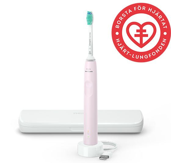  www.electricalstuff.se ElectricalStuff.se   Philips 3100 series HX3673/11 Sonisk eltandborste + resefodral - Rosa Philips HX