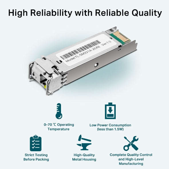  tuff.se ElectricalStuff.se   TP-Link TL-SM321A transceiver-moduler för nätverk Fiberoptik 1250 Mbit/s SFP TP-Link TL-SM321A-