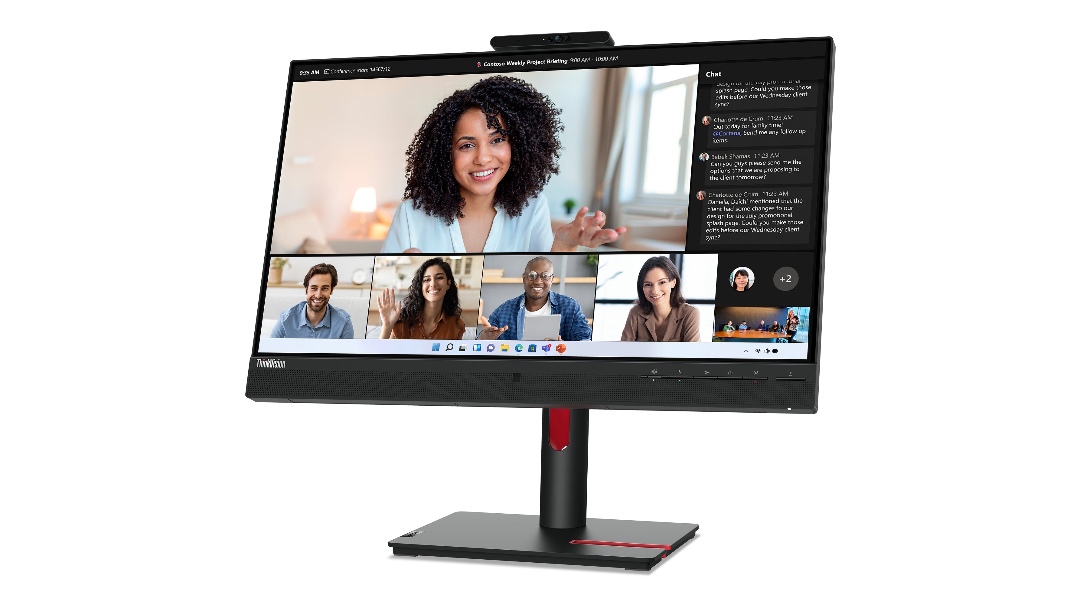  icalStuff.se   Lenovo ThinkVision T24mv-30 LED display 60,5 cm (23.8") 1920 x 1080 pixlar Full HD Svart Lenovo 63D7UAT3EU 01