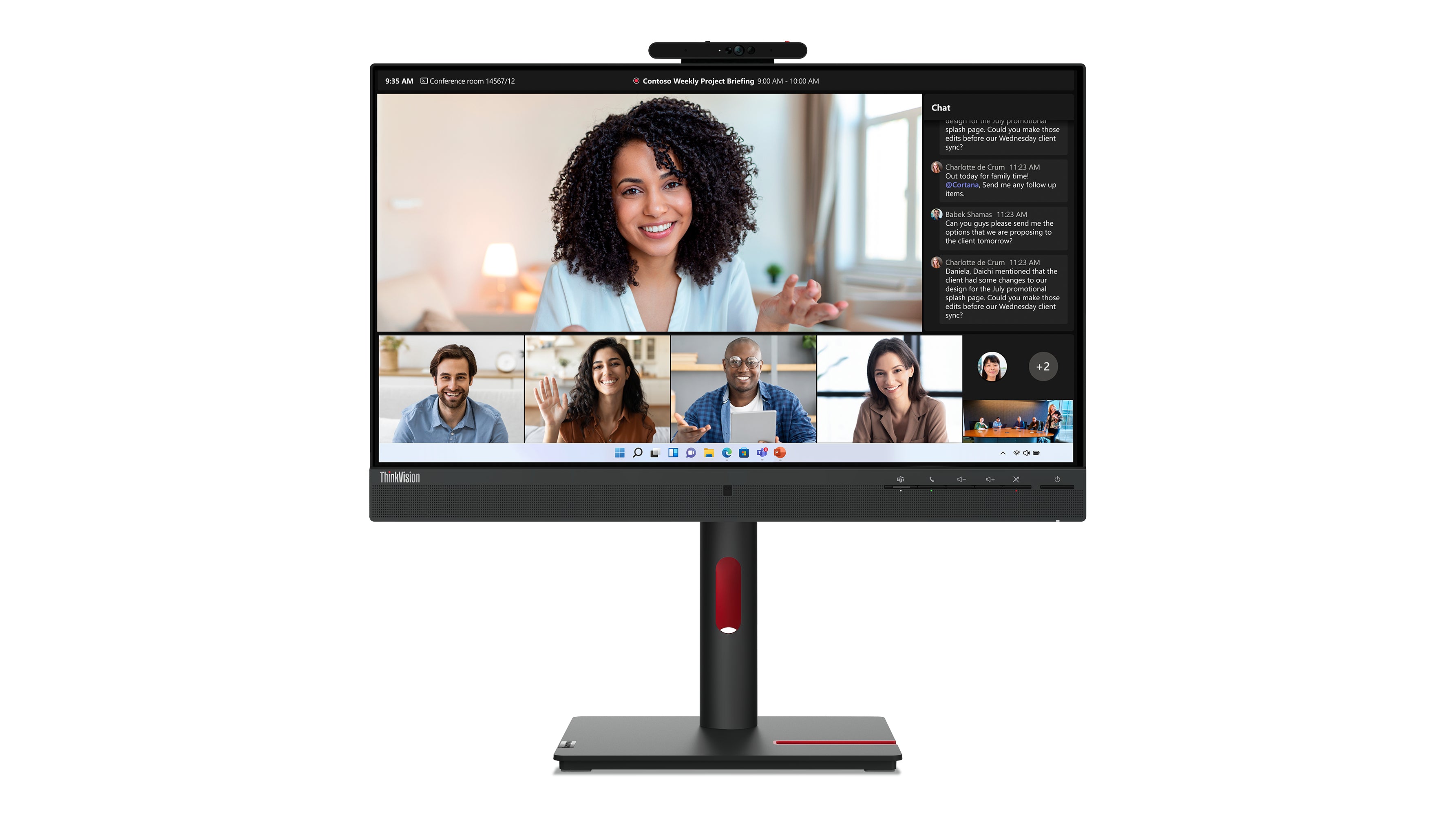   HD Svart Lenovo 63D7UAT3EU 0196801934177|196801934177 Platta Pc-Skärmar ThinkVision  T24mv-30 www.electricalstuff.se Electr