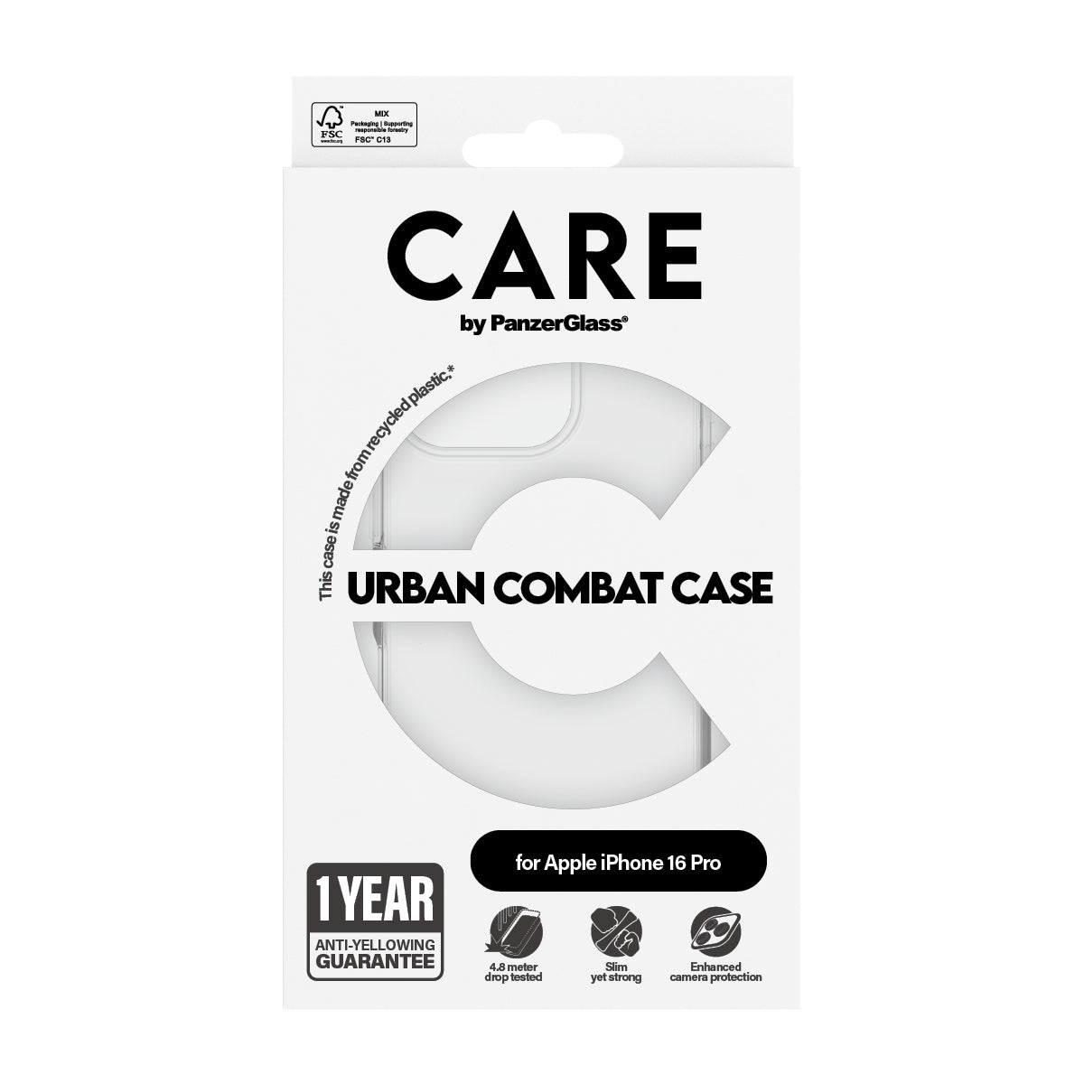  Stuff.se   PanzerGlass CARE by PG Transparent iPhone16 6.3 Pro mobiltelefonfodral Omslag PanzerGlass 1354 5715685004209 Mobi