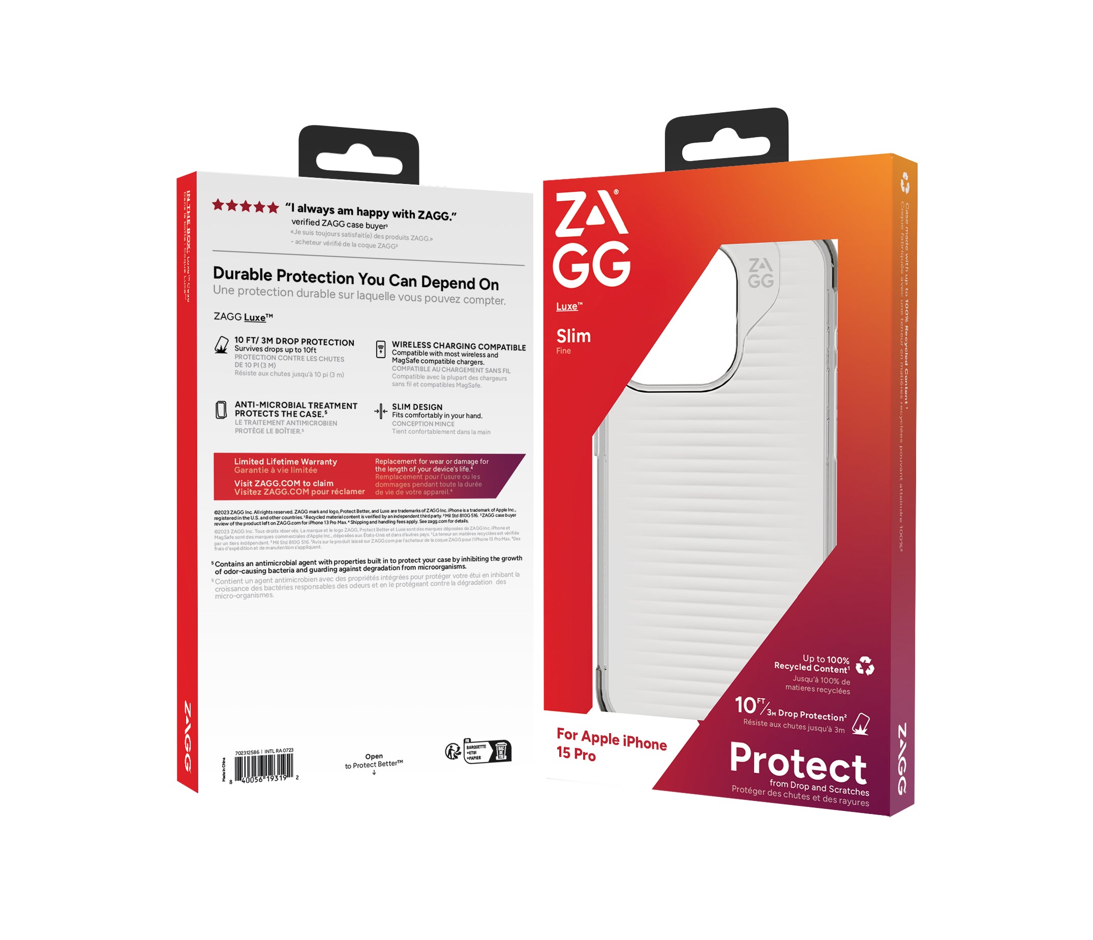  ww.electricalstuff.se ElectricalStuff.se   ZAGG Cases Luxe PCR Apple iPhone 15 Pro Clear EN/FR ZAGG 702312586 0840056193192|