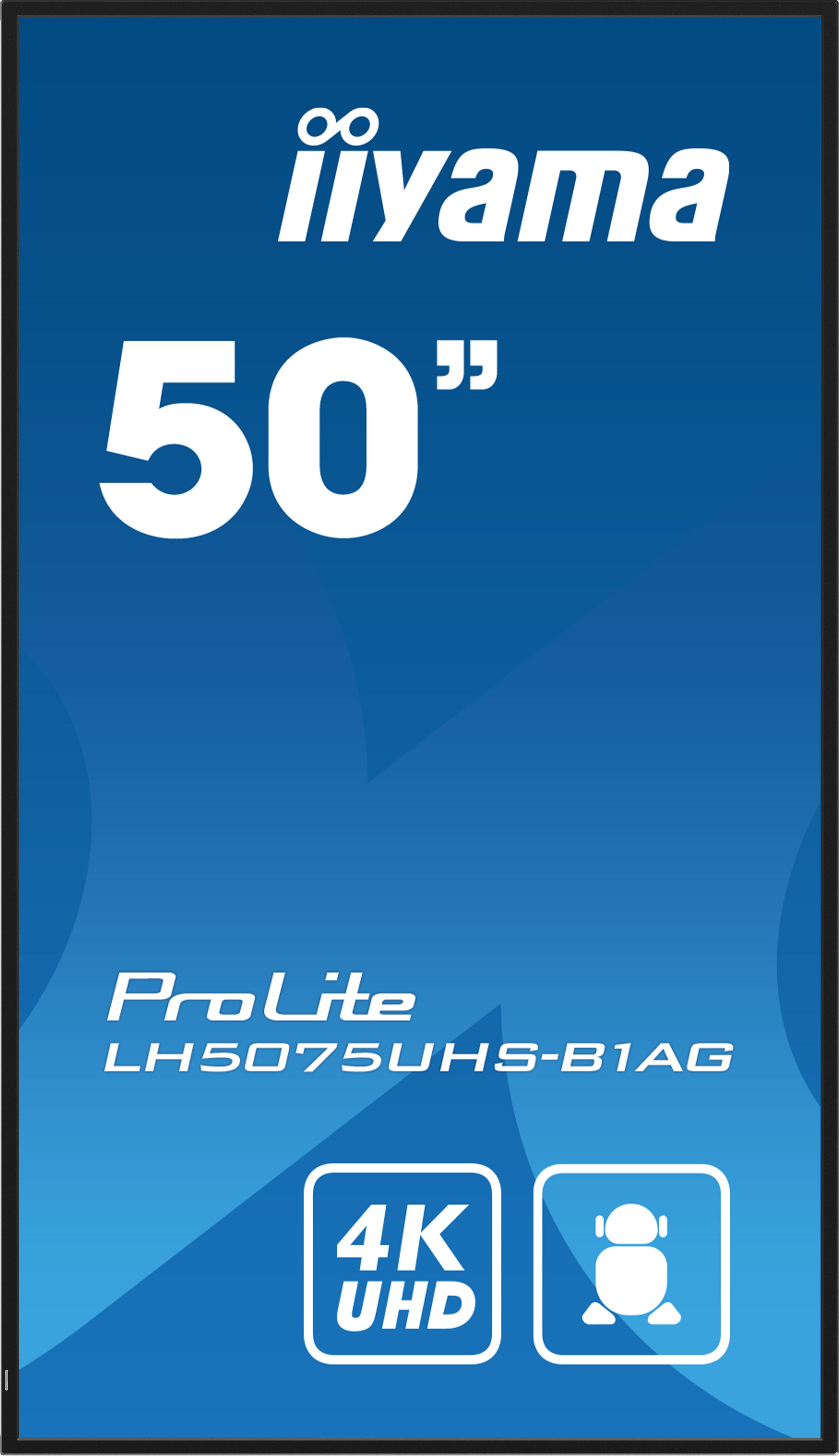  .5") LCD Wi-Fi 500 cd/m² 4K Ultra HD Svart Inbyggd processor Android 11 24/7 iiyama LH5075UHS-B1AG 4948570123452 Skyltställ 
