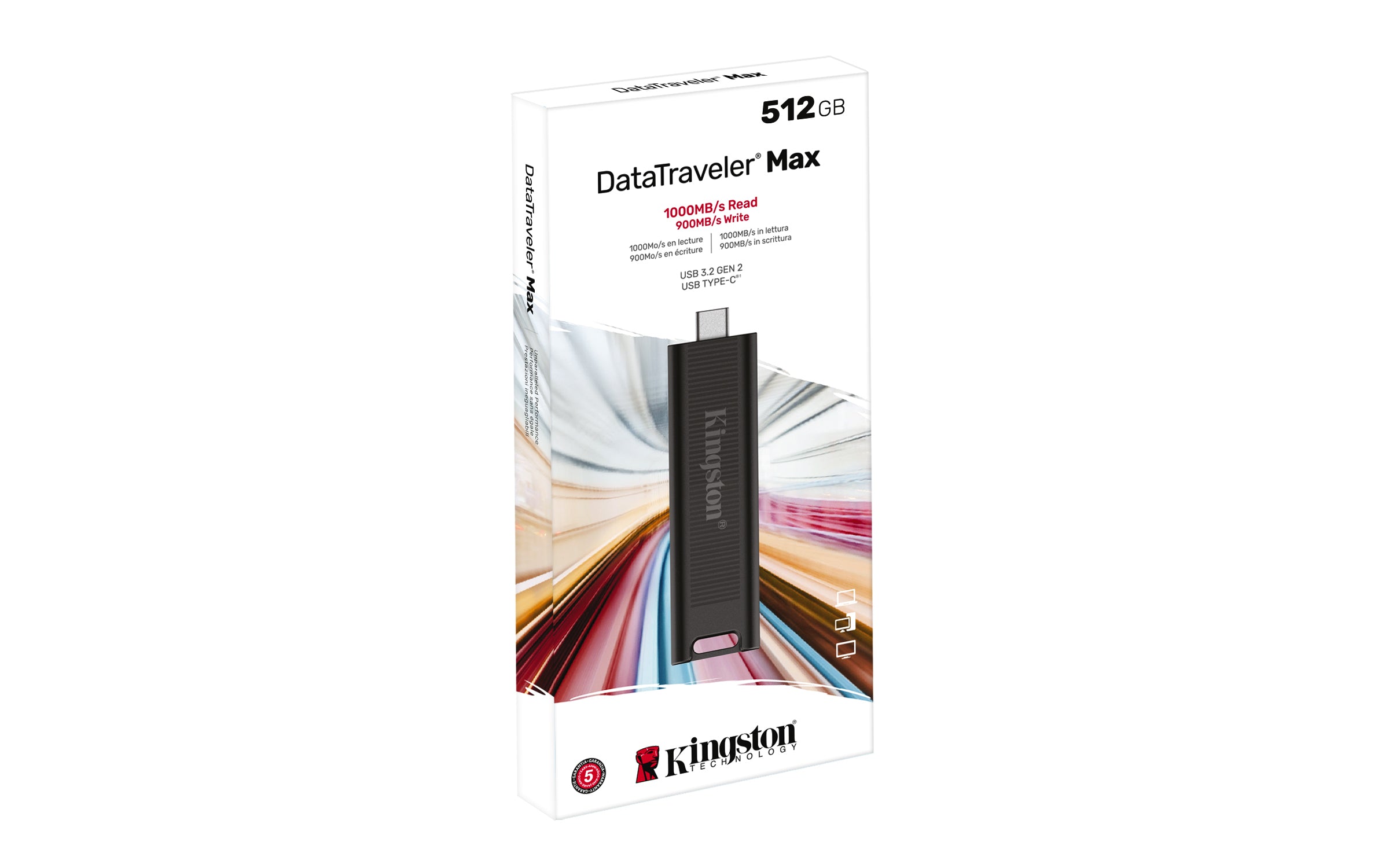  aTraveler  Max www.electricalstuff.se ElectricalStuff.se   Kingston Technology DataTraveler Max USB-sticka 512 GB USB Type-C