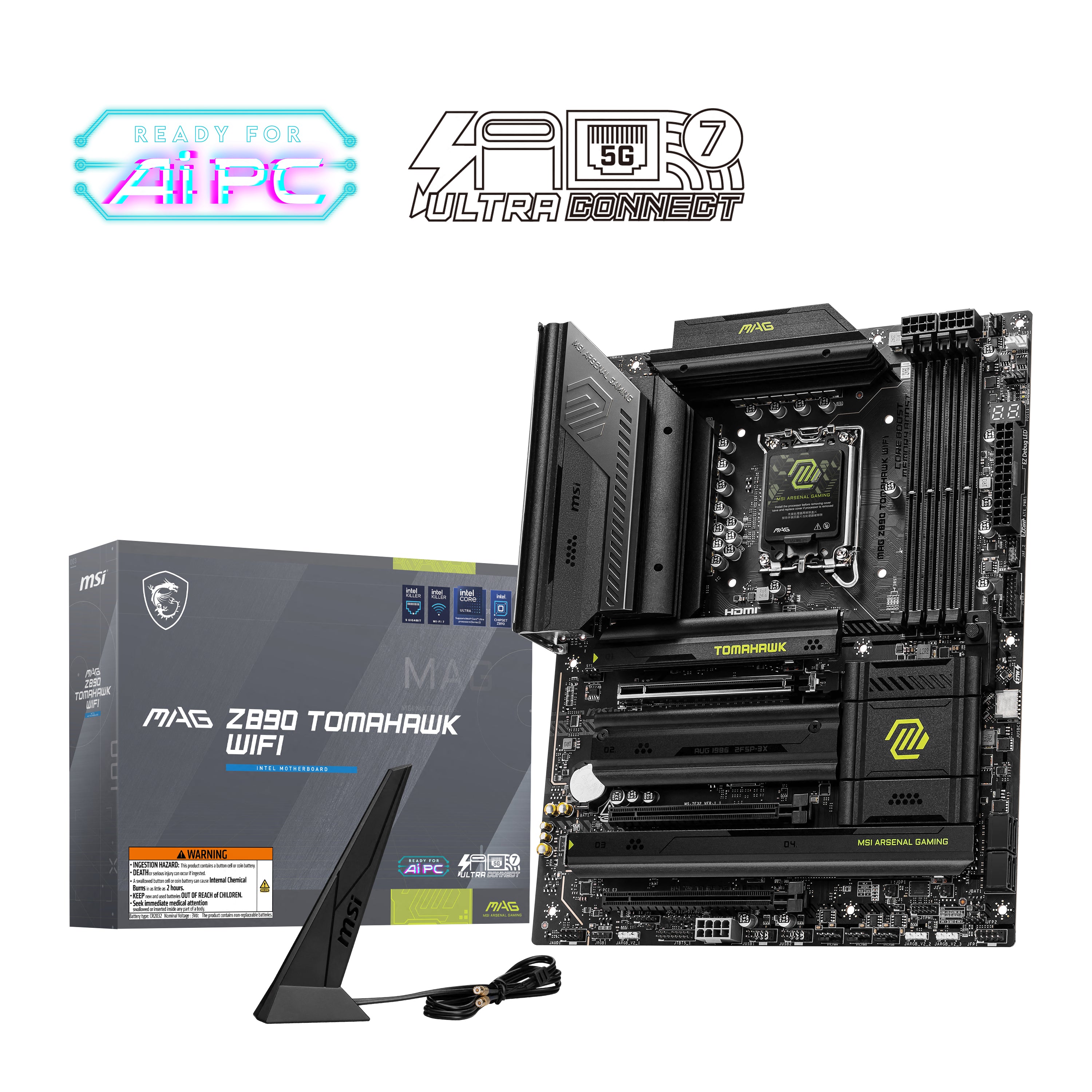  V1) ATX MSI MAG Z890 TOMAHAWK WIFI 4711377259712 Moderkort   MAG Z890 TOMAHAWK WIFI www.electricalstuff.se ElectricalStuff.s